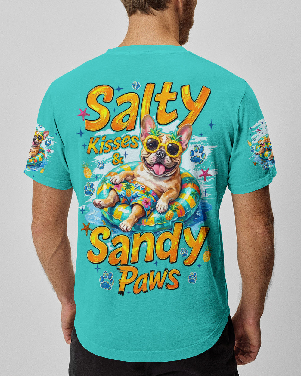 SALTY KISSES AND SANDY PAWS FRENCH BULLDOG ALL OVER PRINT - TYQY2905262