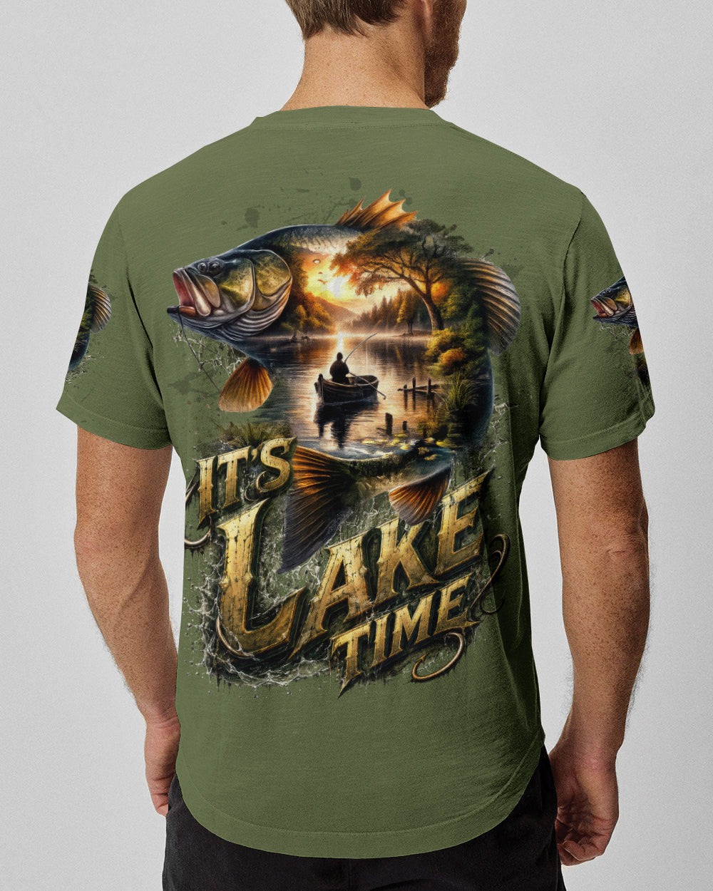 IT'S LAKE TIME FISHING ALL OVER PRINT - TLTW1305263