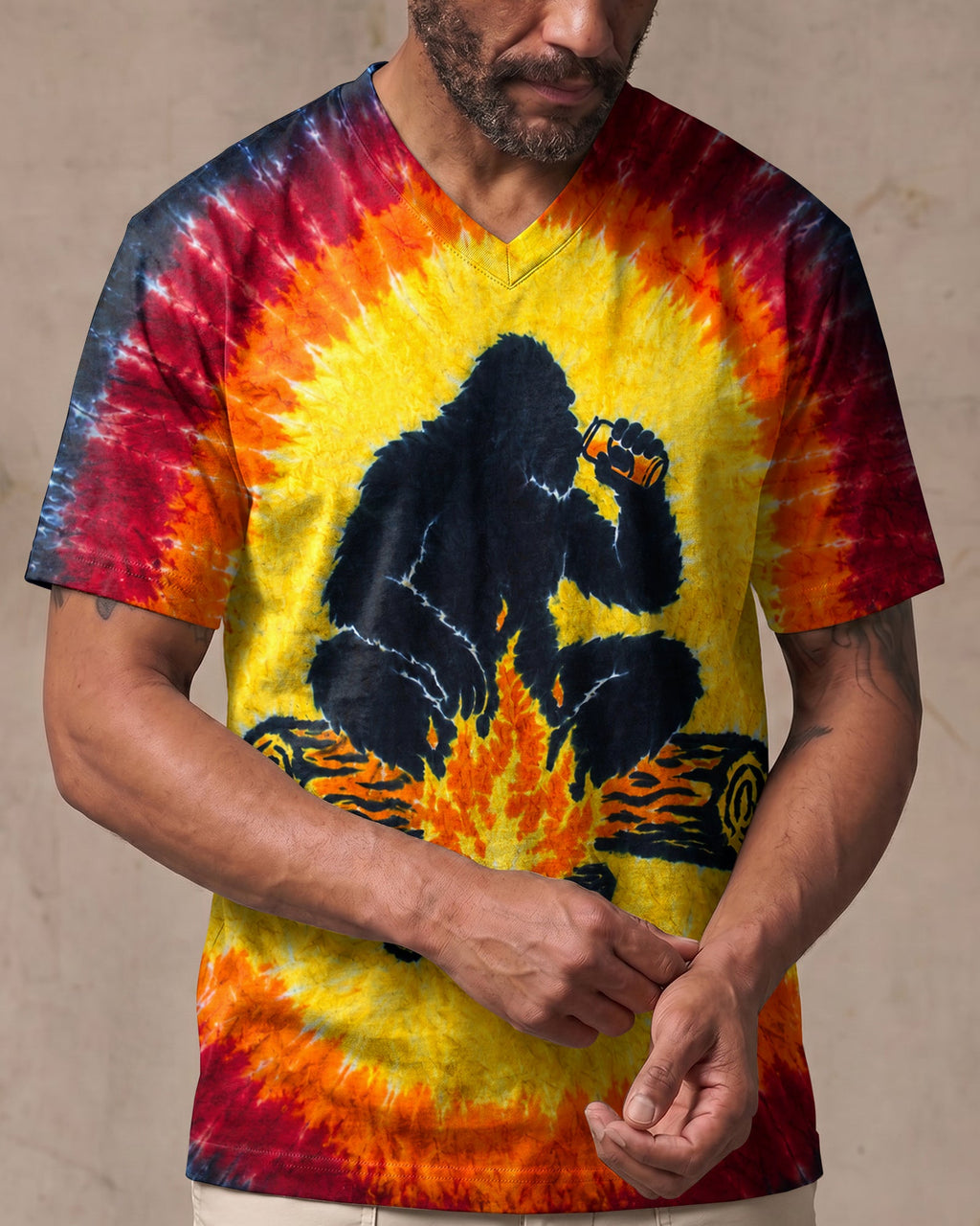 MAKING MEMORIES ONE CAMPFIRE AT A TIME BIGFOOT ALL OVER PRINT - TLHN1307262