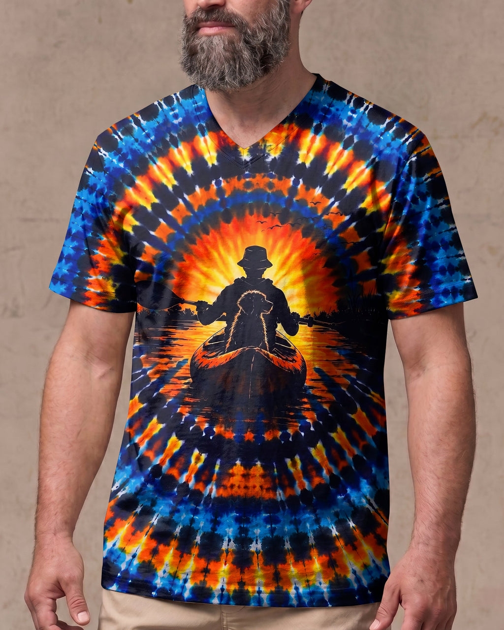 KAYAK CHASING SUNSET DOG ALL OVER PRINT  - TLNT1507265