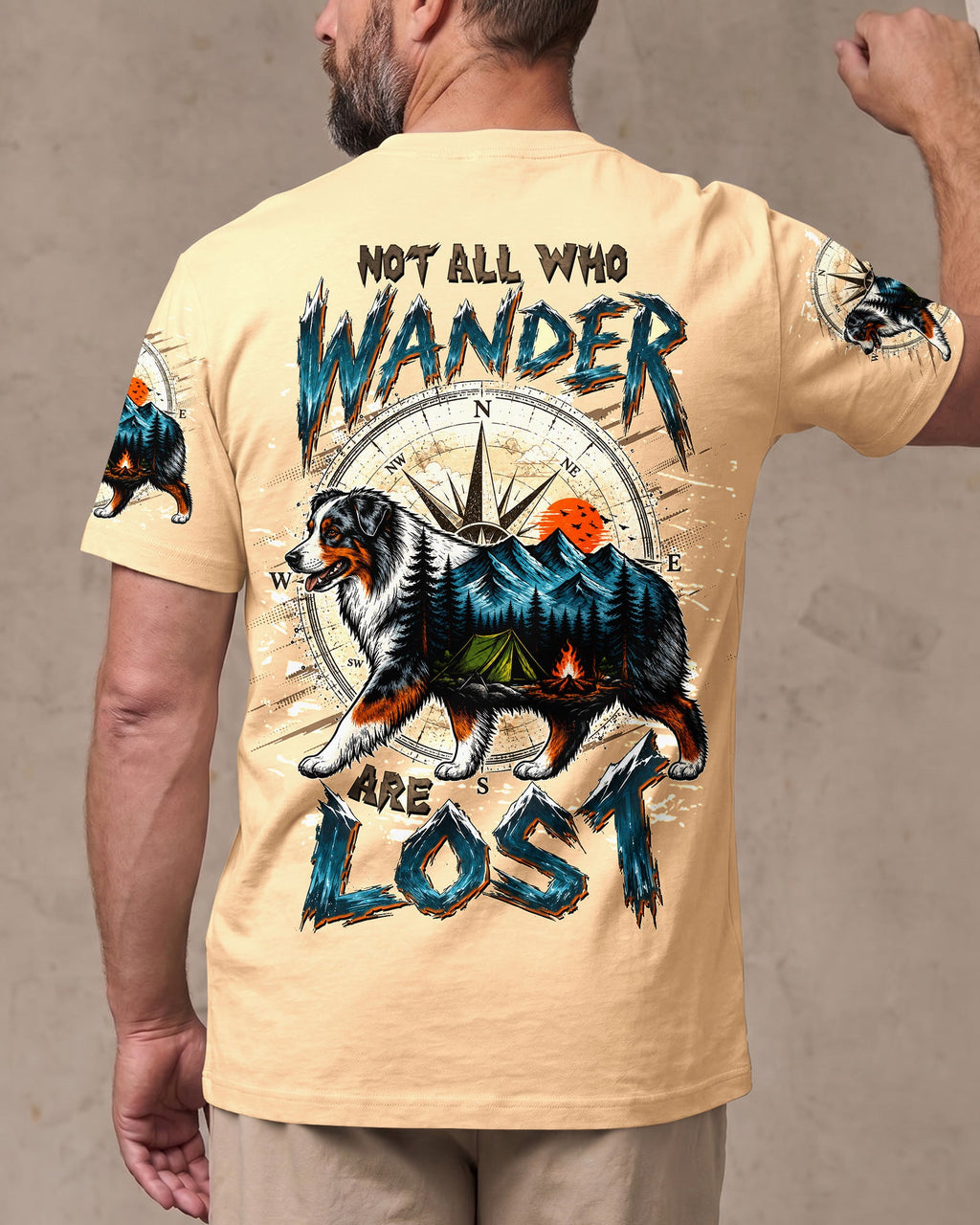NOT ALL WHO WANDER ARE LOST AUSTRALIAN SHEPHERD DOG ALL OVER PRINT - TLTW0907263