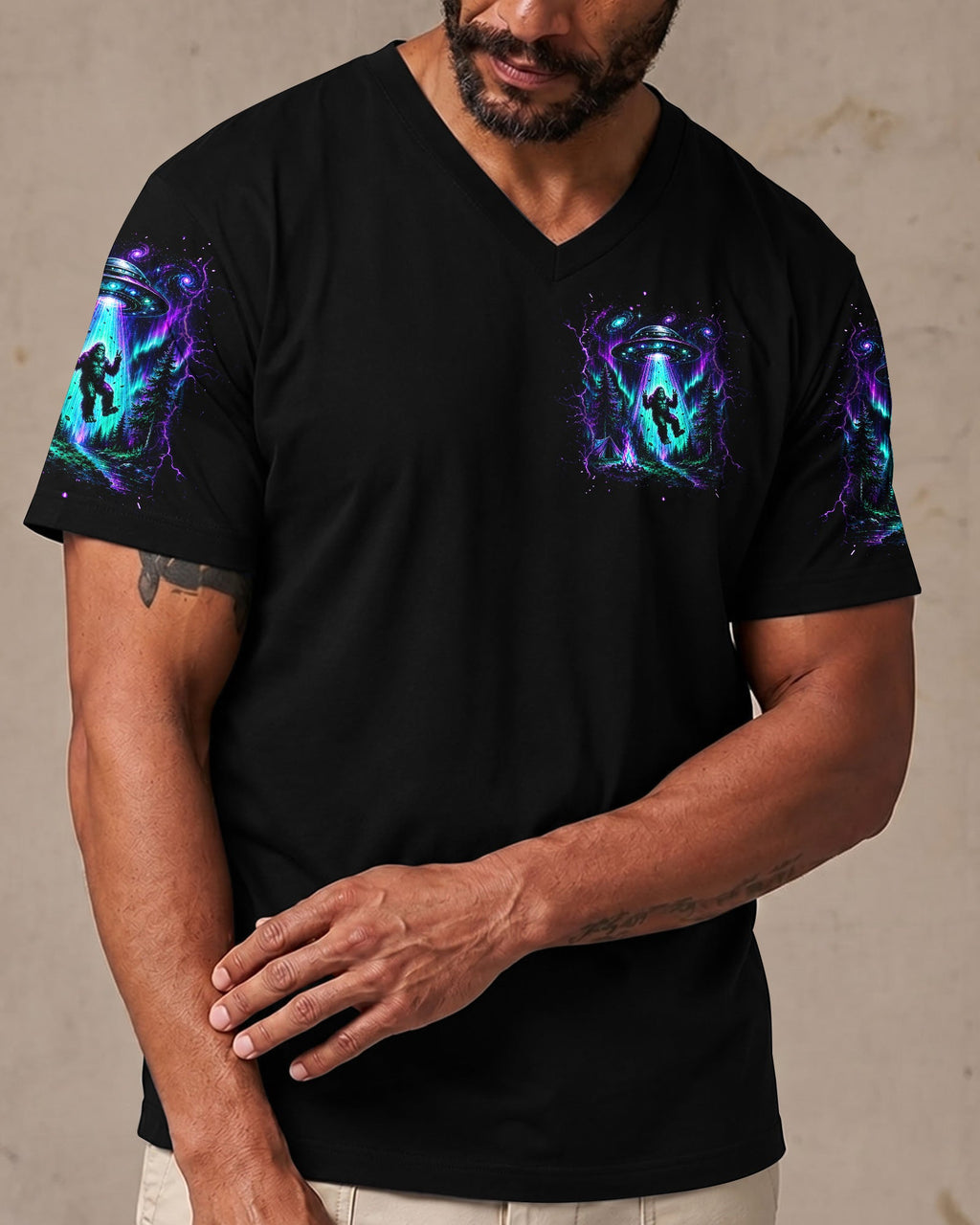 GOTTA GO VIBES ARE OFF BIGFOOT AURORA ALL OVER PRINT  - TLHG2306262