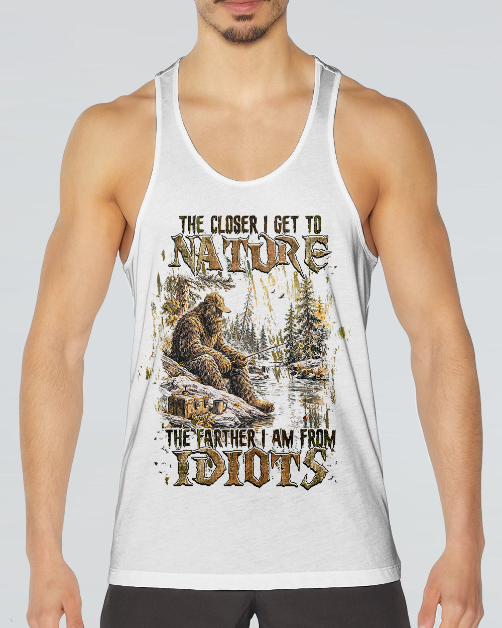THE CLOSER I GET TO NATURE BIGFOOT ALL OVER PRINT - TLHG0506263