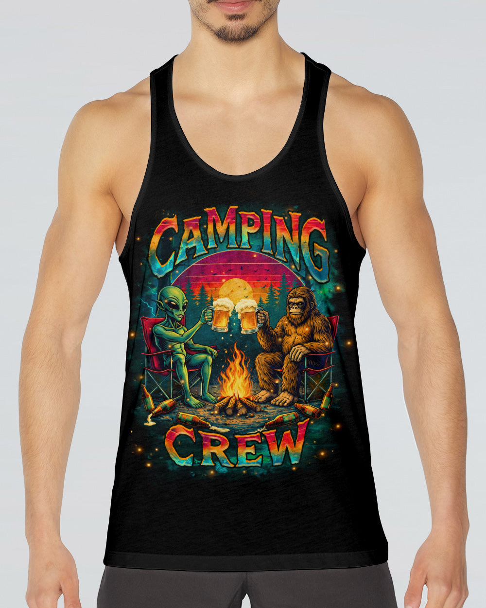 CAMPING CREW ALIEN BIGFOOT  ALL OVER PRINT - TLHN0604263