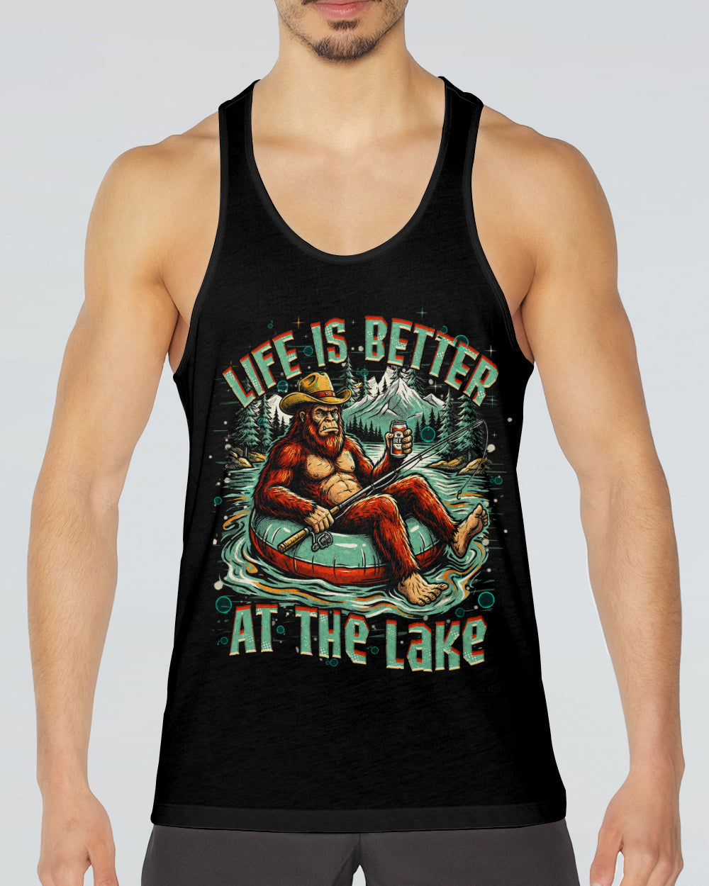LIFE IS BETTER AT THE LAKE BIGFOOT ALL OVER PRINT   - TLHN2805263