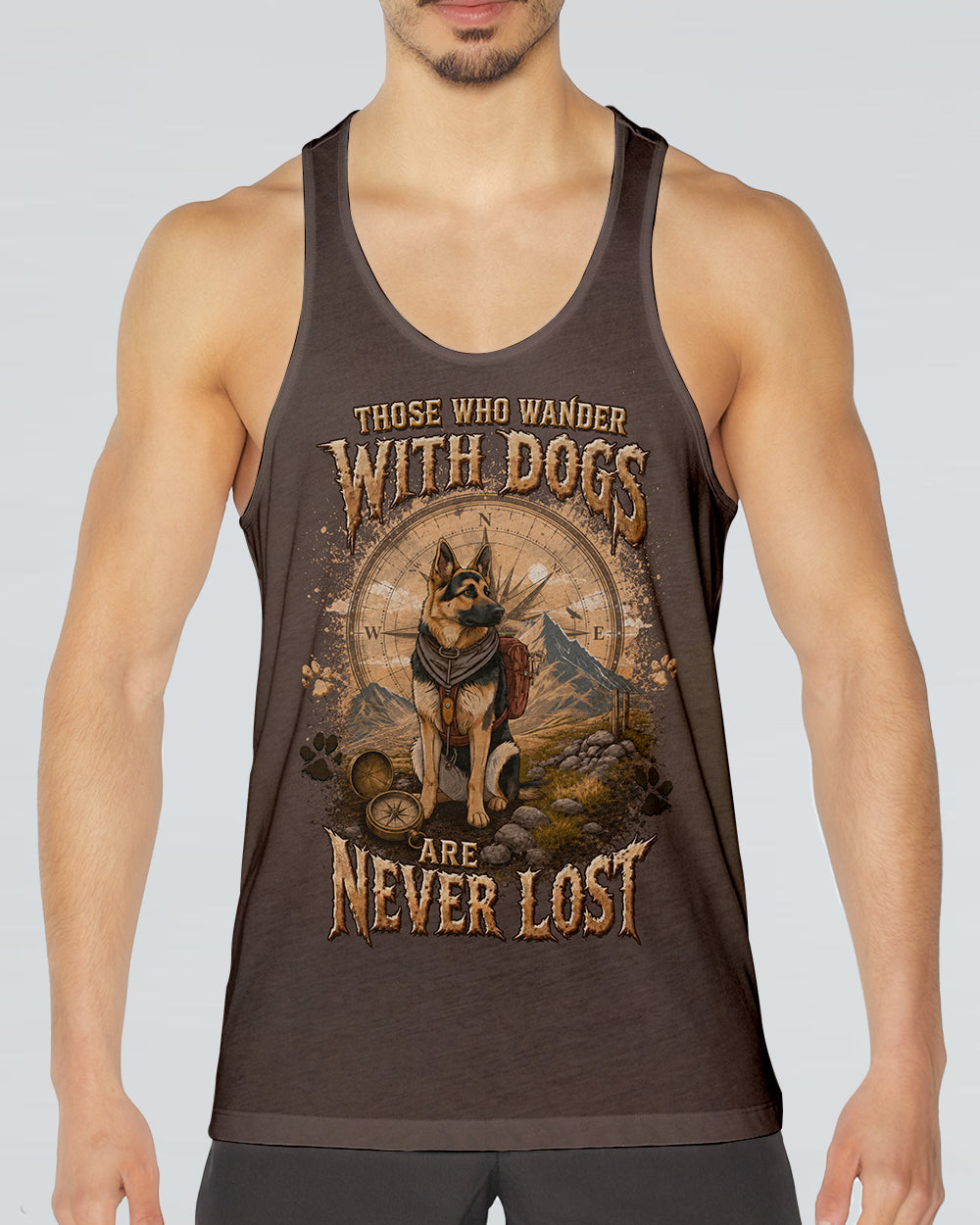 THOSE WHO WANDER WITH DOGS GERMAN SHEPHERD DOG ALL OVER PRINT - TLTW0506261