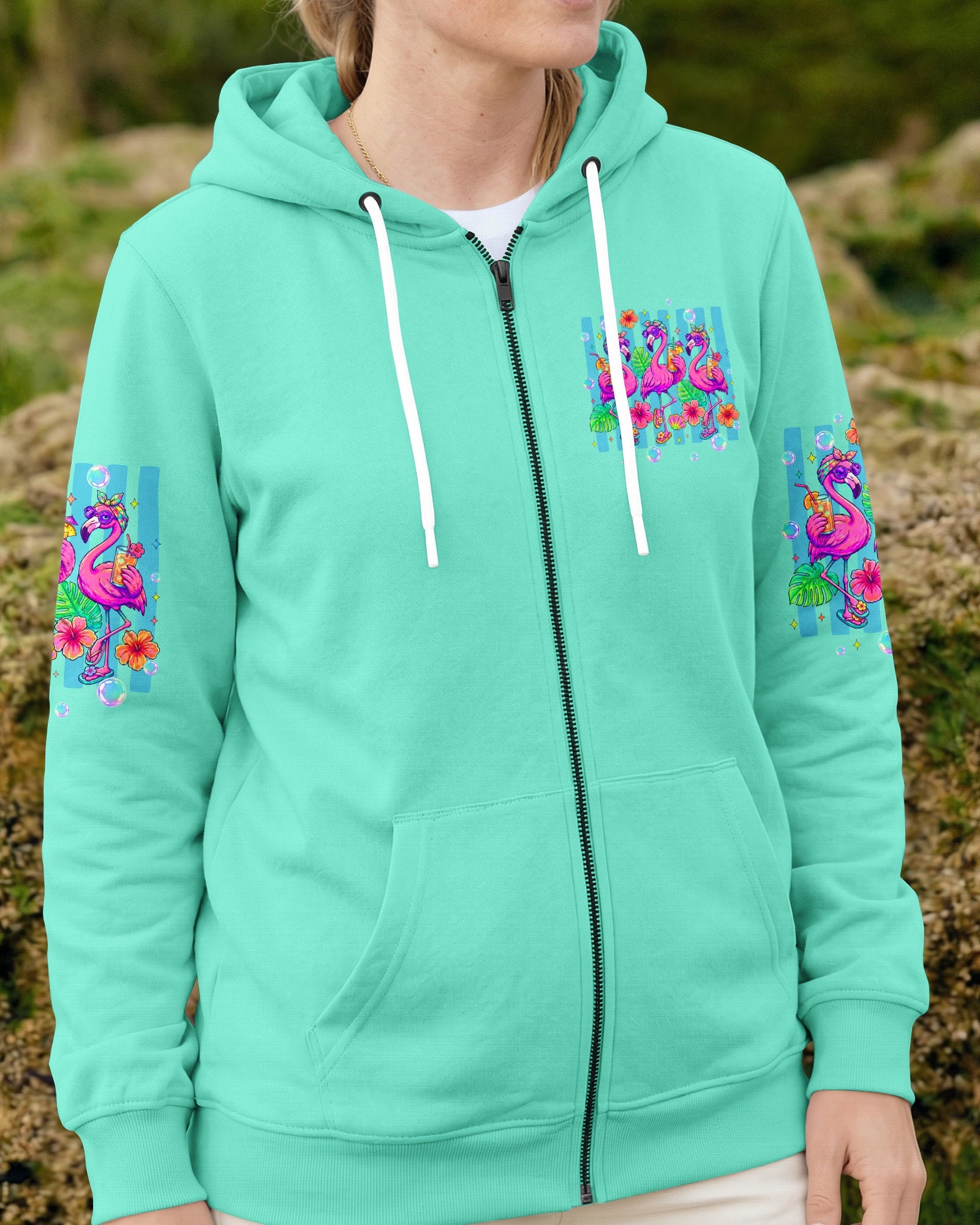 SANDY TOES SUNKISSED NOSE FLAMINGO ALL OVER PRINT  - TLTW1906261