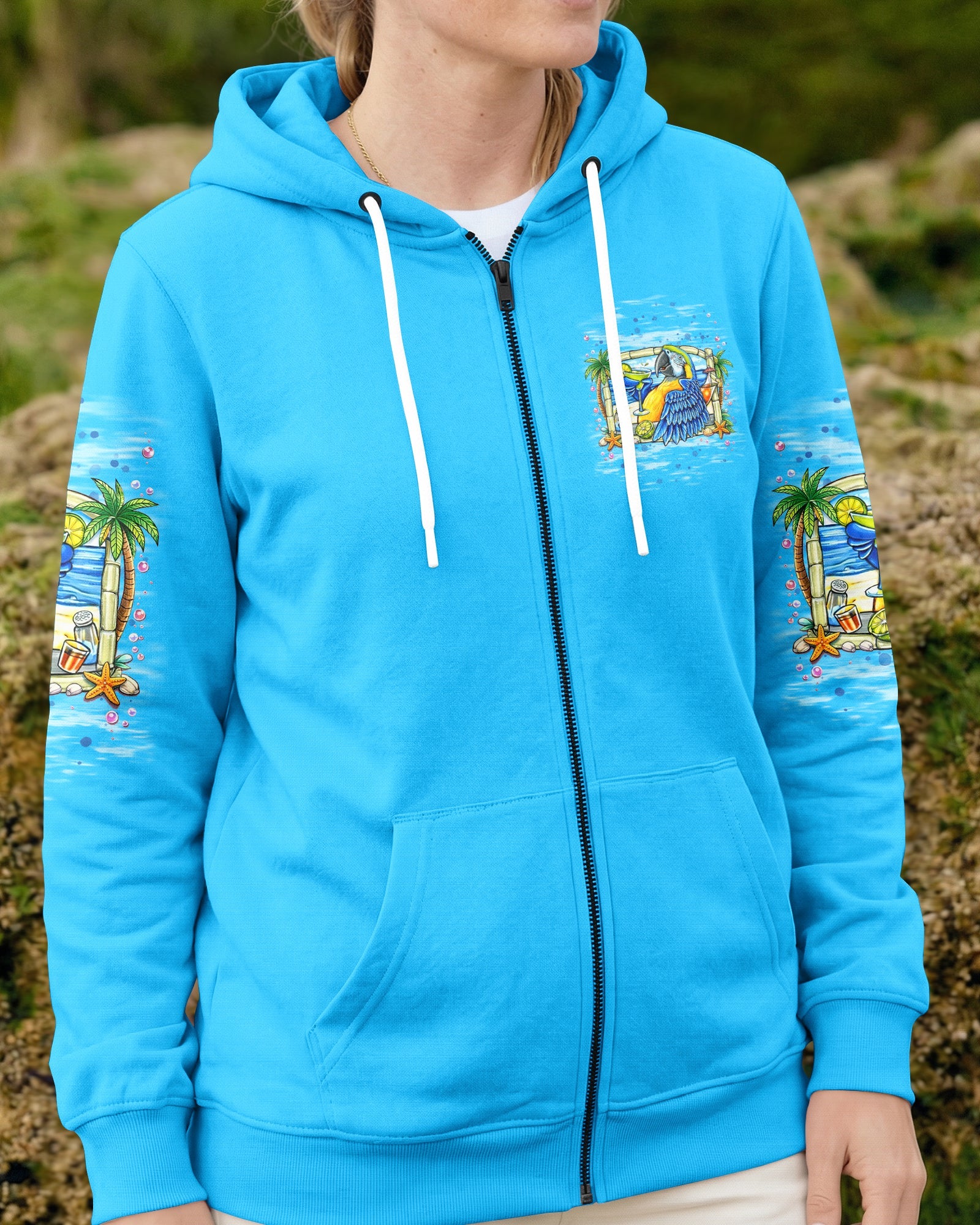 JUST LIVING THE ISLAND LIFE PARROT ALL OVER PRINT  - TLNT1205262