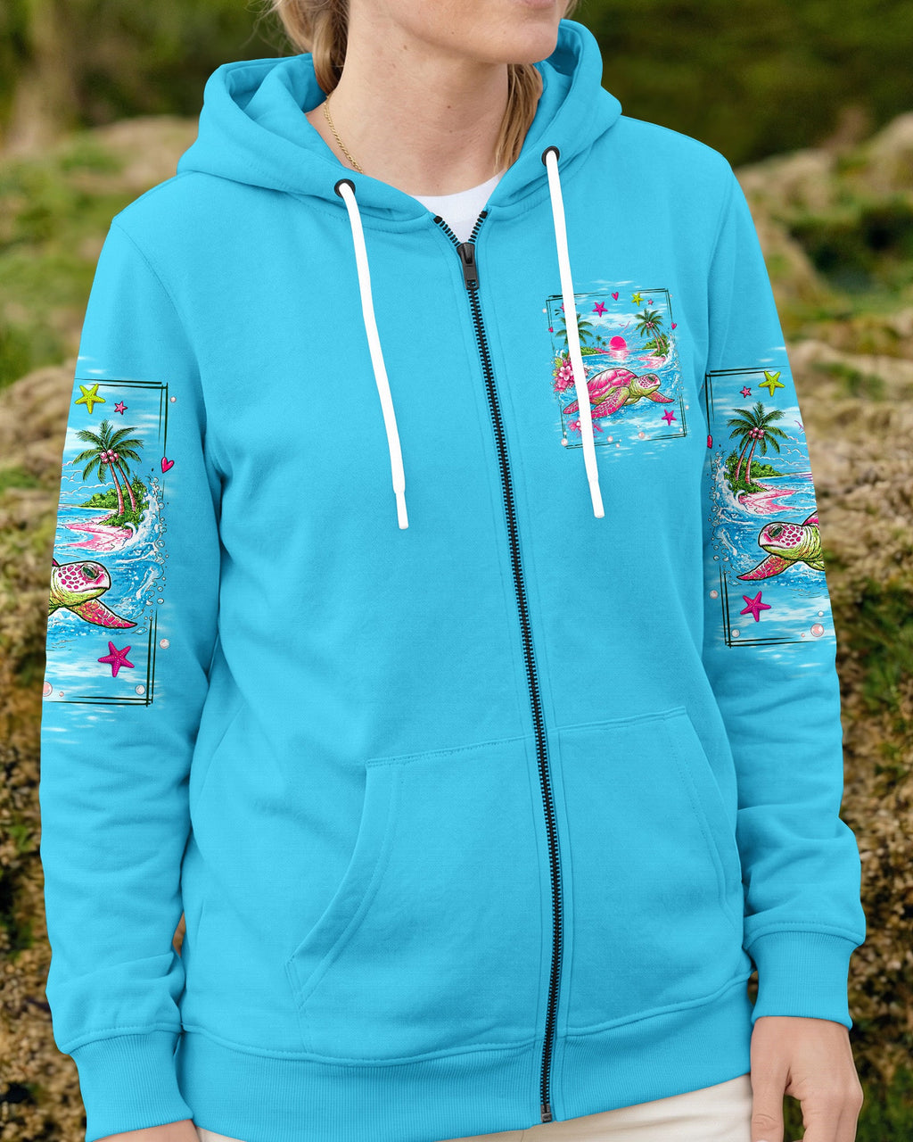 SALTWATER HEALS EVERYTHING TURTLE ALL OVER PRINT  - TLNT1107261