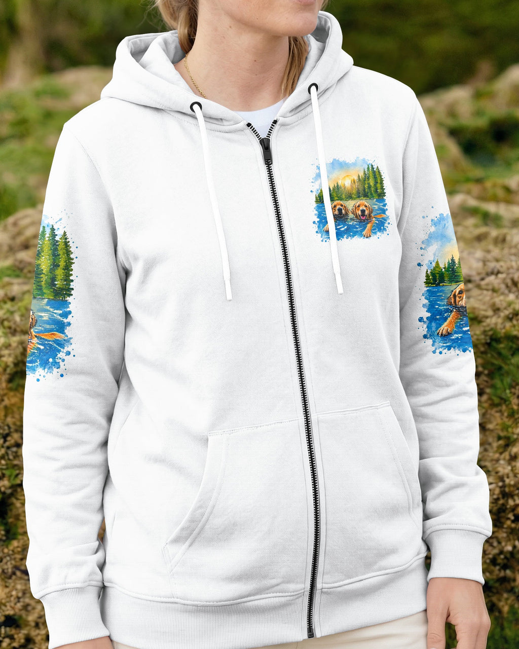 IT'S LAKE TIME LABRADOR DOG  ALL OVER PRINT - TLTW1805263