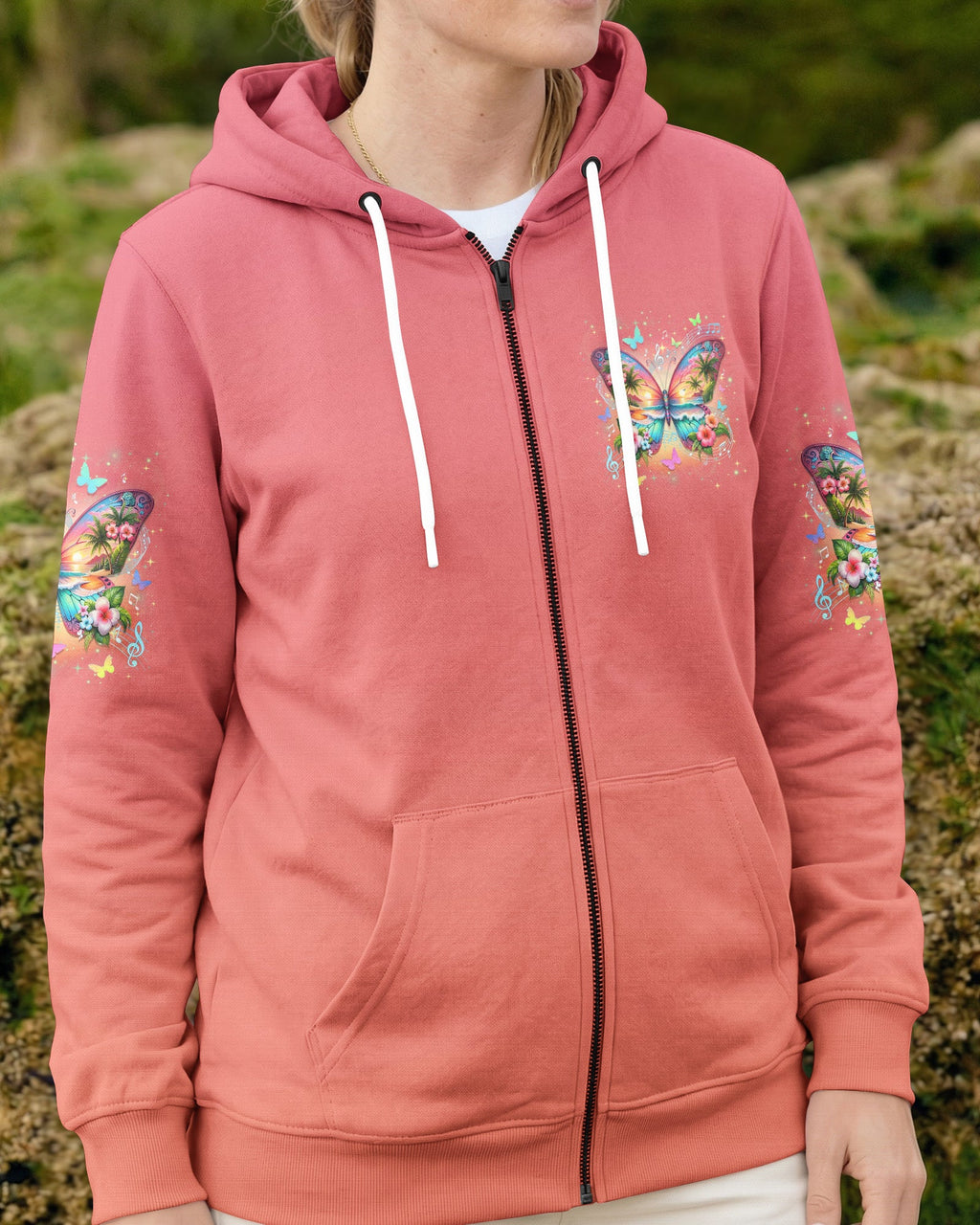 FIND ME WHERE THE MUSIC MEETS THE OCEAN BUTTERFLY ALL OVER PRINT - TYLN0704262