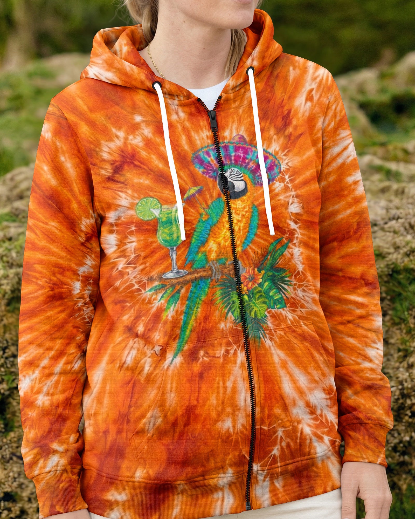 POLLY WANTS A COCKTAIL PARROT ALL OVER PRINT  - TLNO1404262
