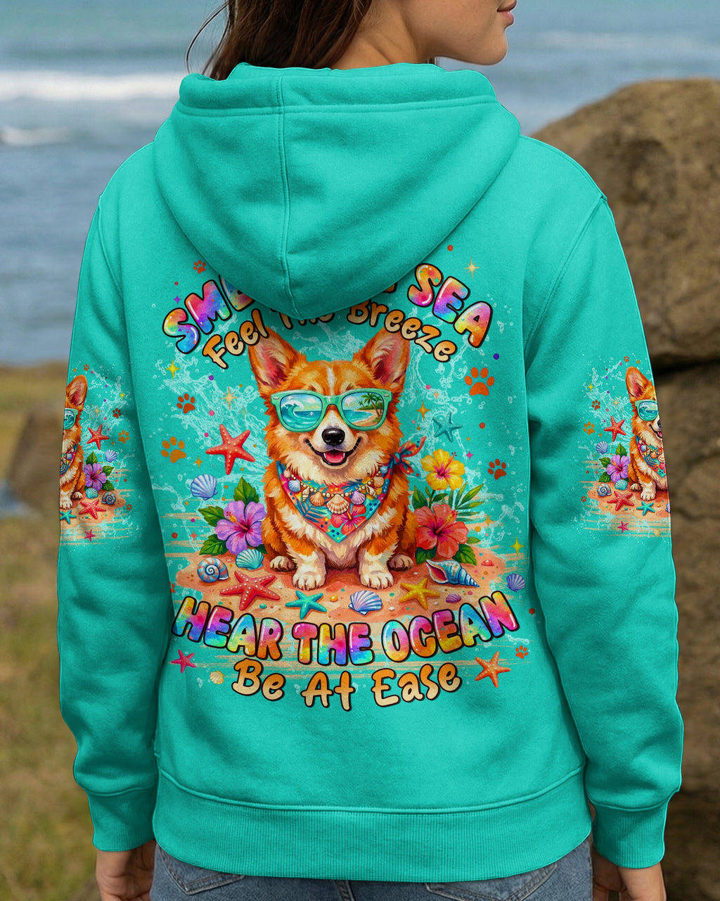 SMELL THE SEA CORGI DOG ALL OVER PRINT - TYLN1206261