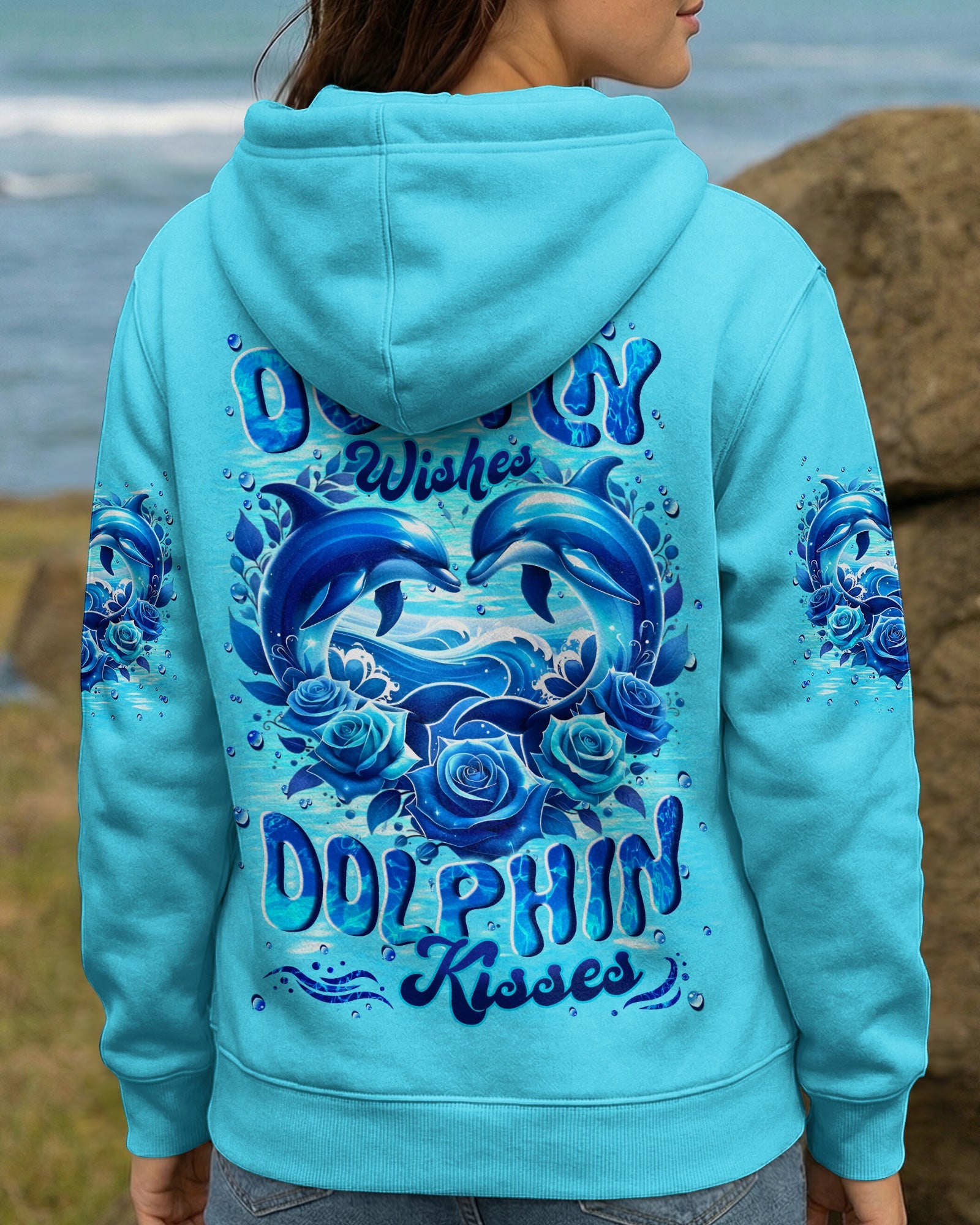OCEAN WISHES DOLPHIN KISSES ALL OVER PRINT - TYLN2105261
