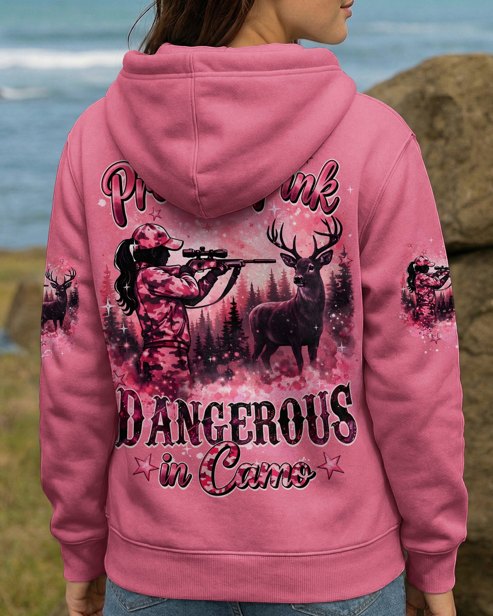 PRETTY IN PINK DANGEROUS IN CAMO ALL OVER PRINT - TYQY2505261