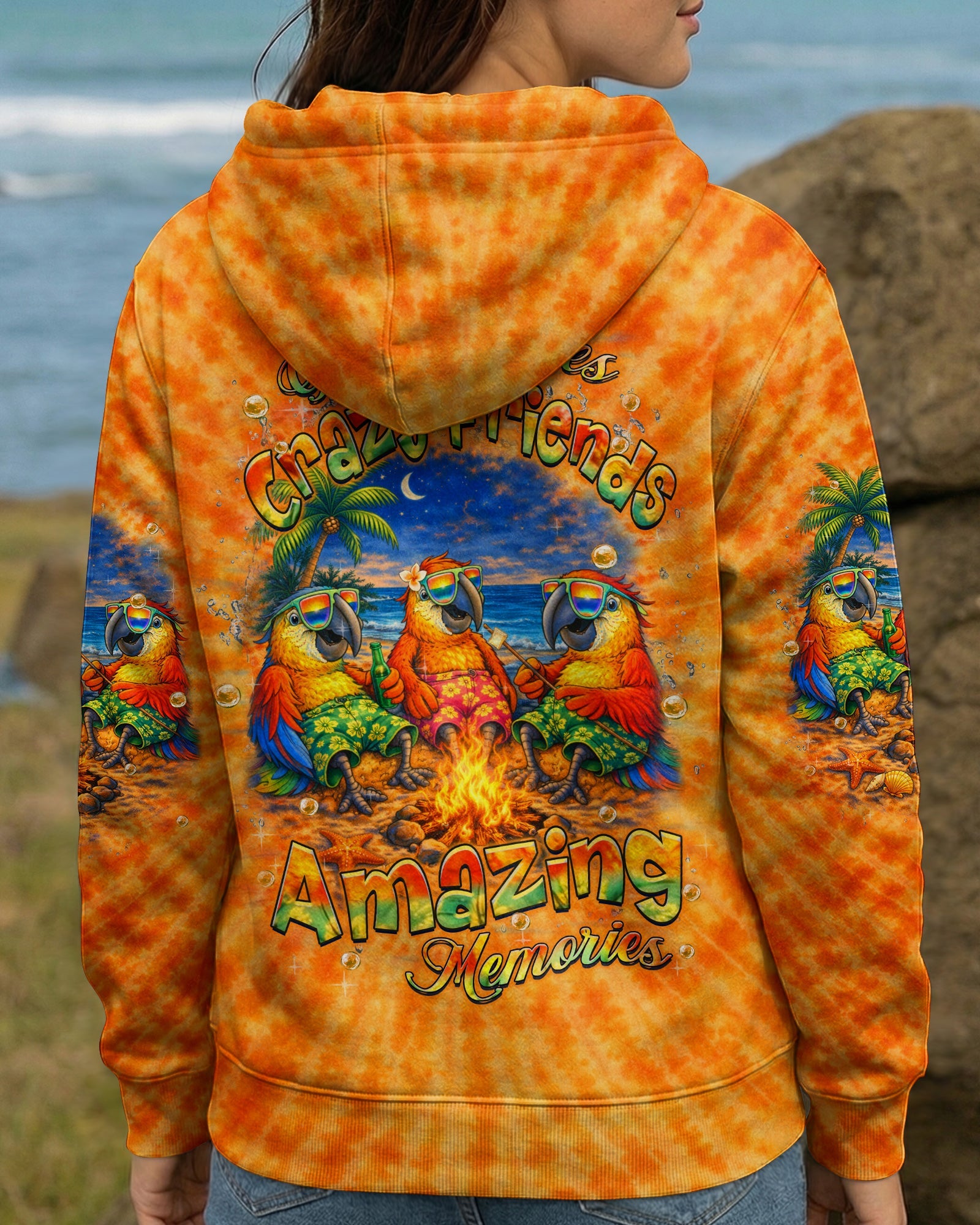 GOOD TIMES CRAZY FRIEND PARROT ALL OVER PRINT - TLHN0604262