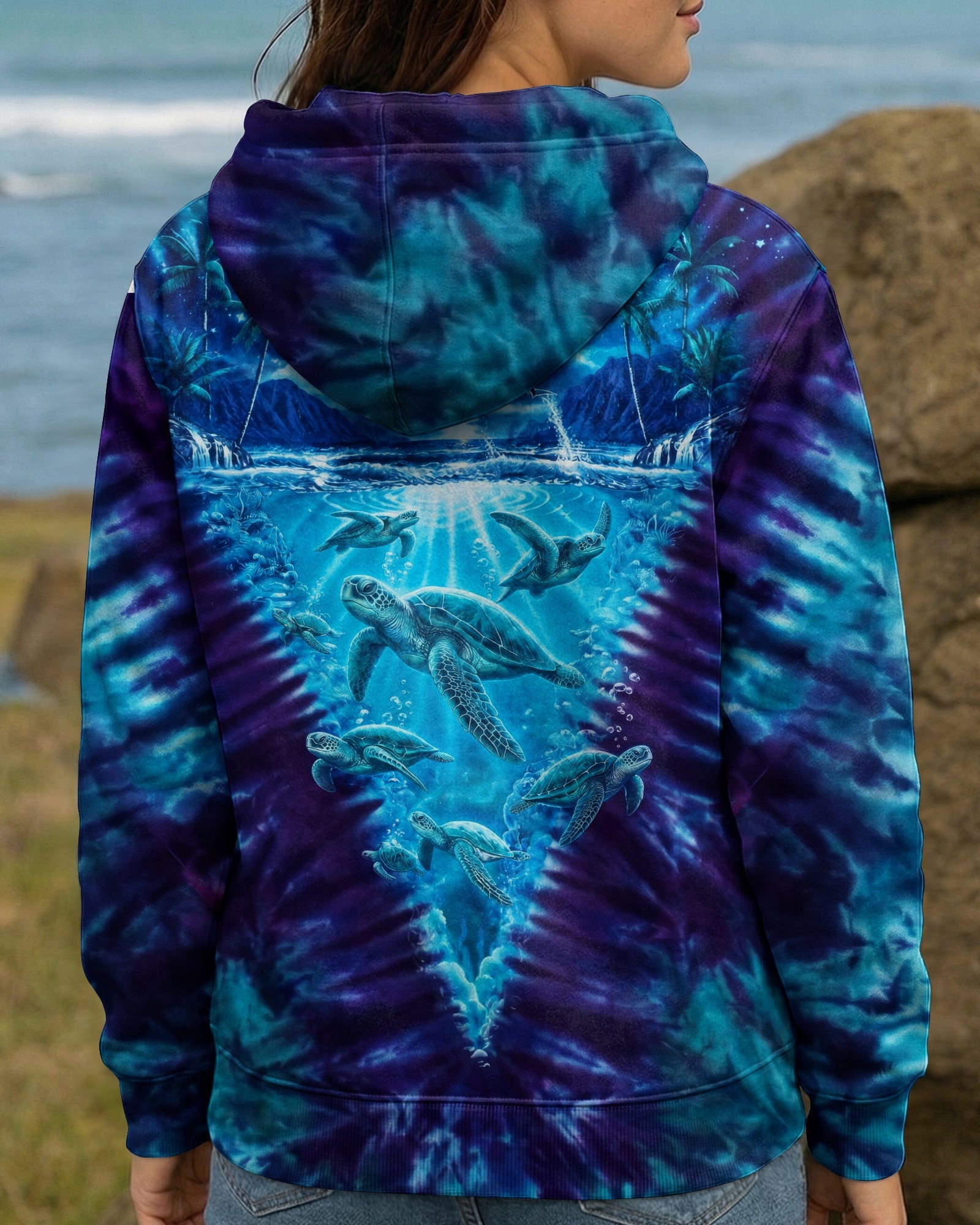 TURTLE MOONLIT PARADISE ALL OVER PRINT - RI0506263