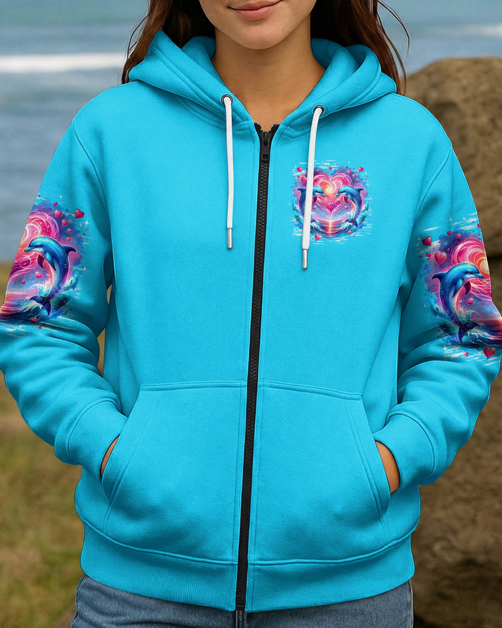 OCEAN WISHES DOLPHIN KISSES ALL OVER PRINT - TYPQ1605262