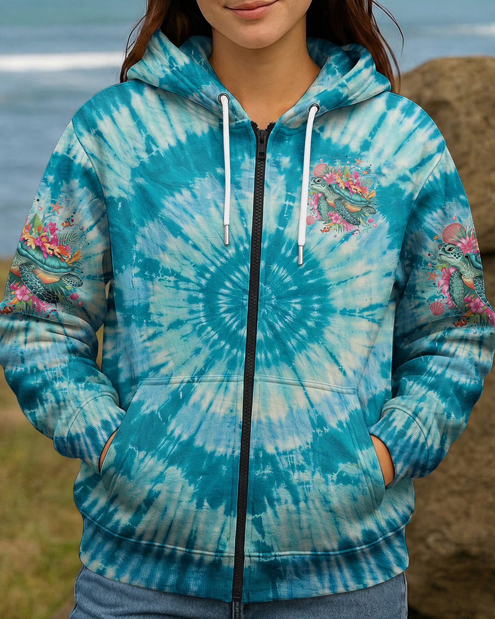 SALTWATER HEALS EVERYTHING TURTLE ALL OVER PRINT - TYQY0904261