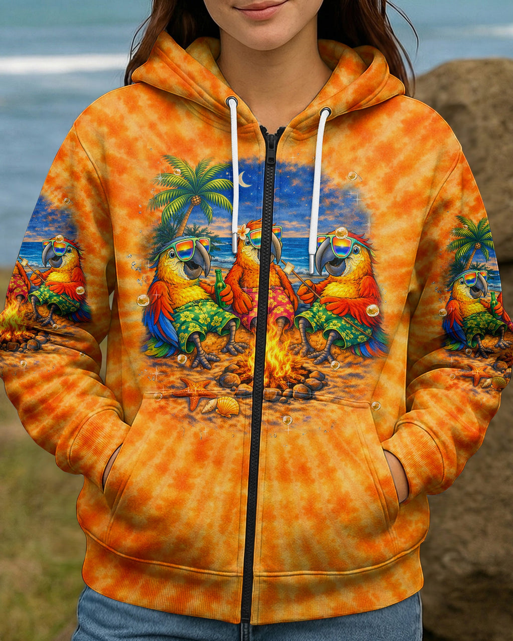 GOOD TIMES CRAZY FRIEND PARROT ALL OVER PRINT - TLHN0604262