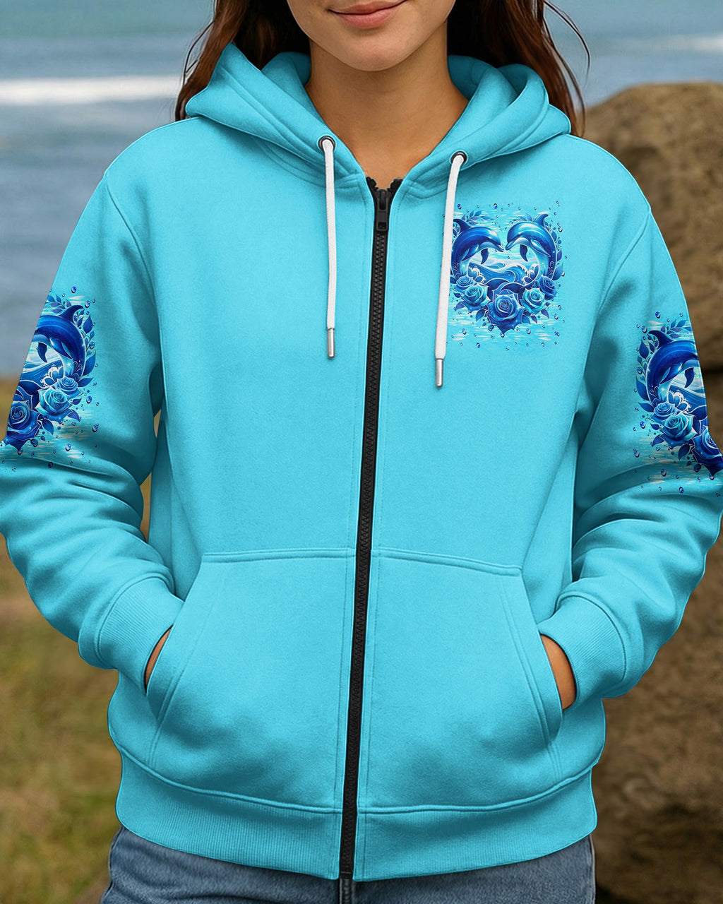 OCEAN WISHES DOLPHIN KISSES ALL OVER PRINT - TYLN2105261