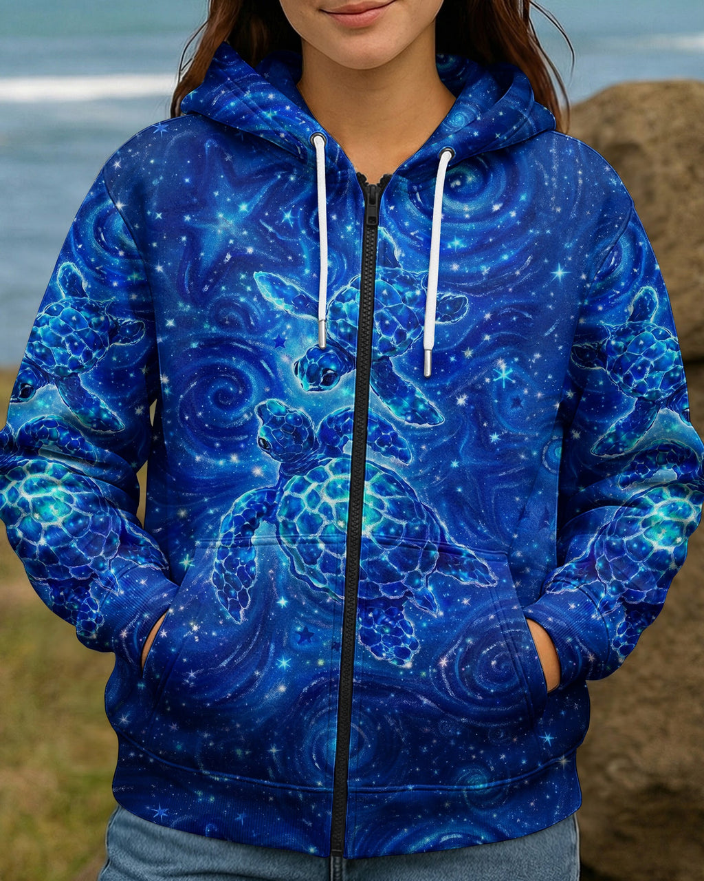 SALTWATER HEALS EVERYTHING TURTLE ALL OVER PRINT  - TLNO1504261