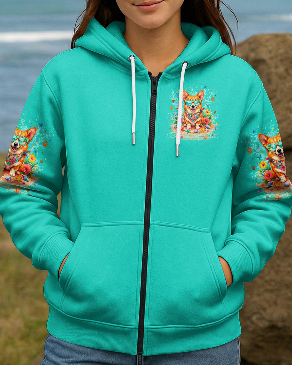 SMELL THE SEA CORGI DOG ALL OVER PRINT - TYLN1206261