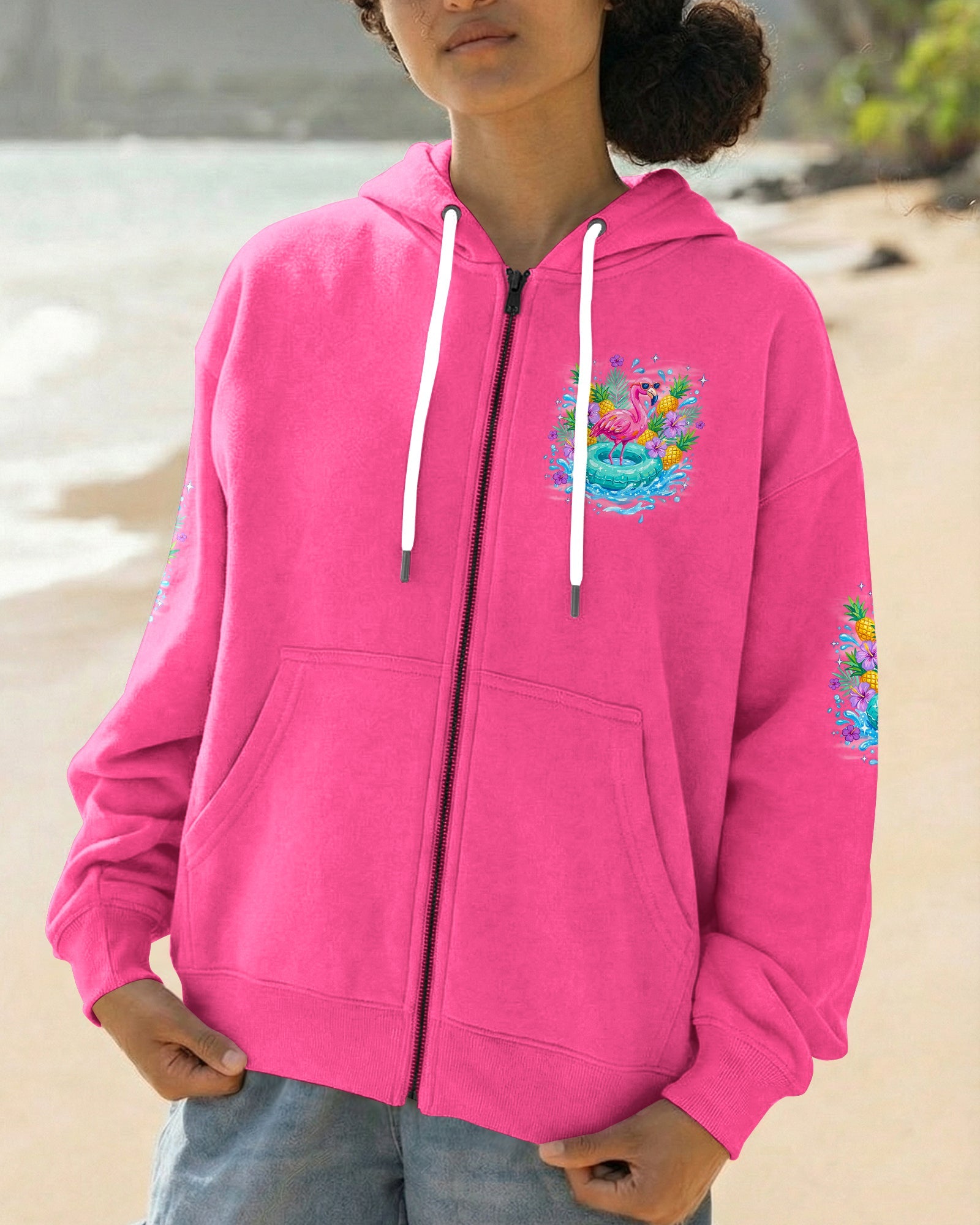 FEELING FLOCKIN' FABULOUS FLAMINGO ALL OVER PRINT - TYQY1004263