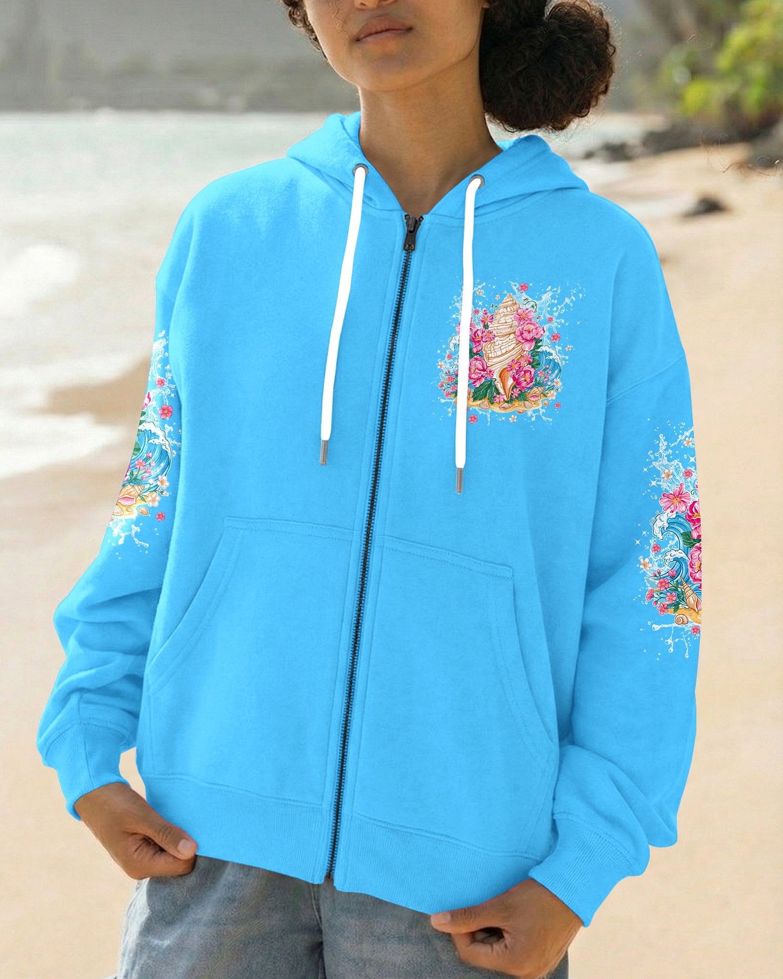 SMELL THE SEA FEEL THE BREEZE SEASHELL ALL OVER PRINT - TYPQ0806261