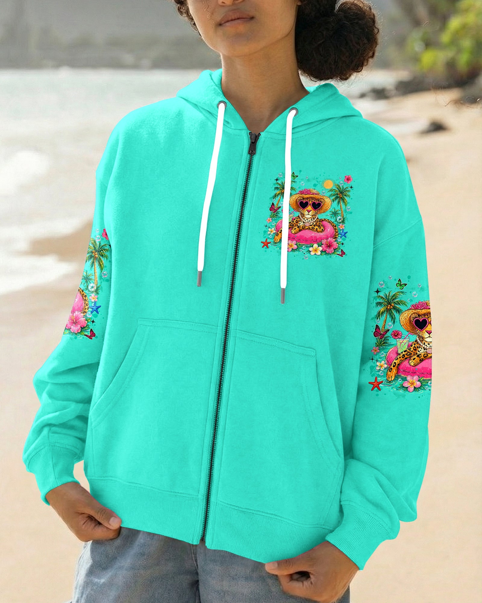 SALTY MOMS BEACH CLUB LEOPARD ALL OVER PRINT  - TLHN2705261