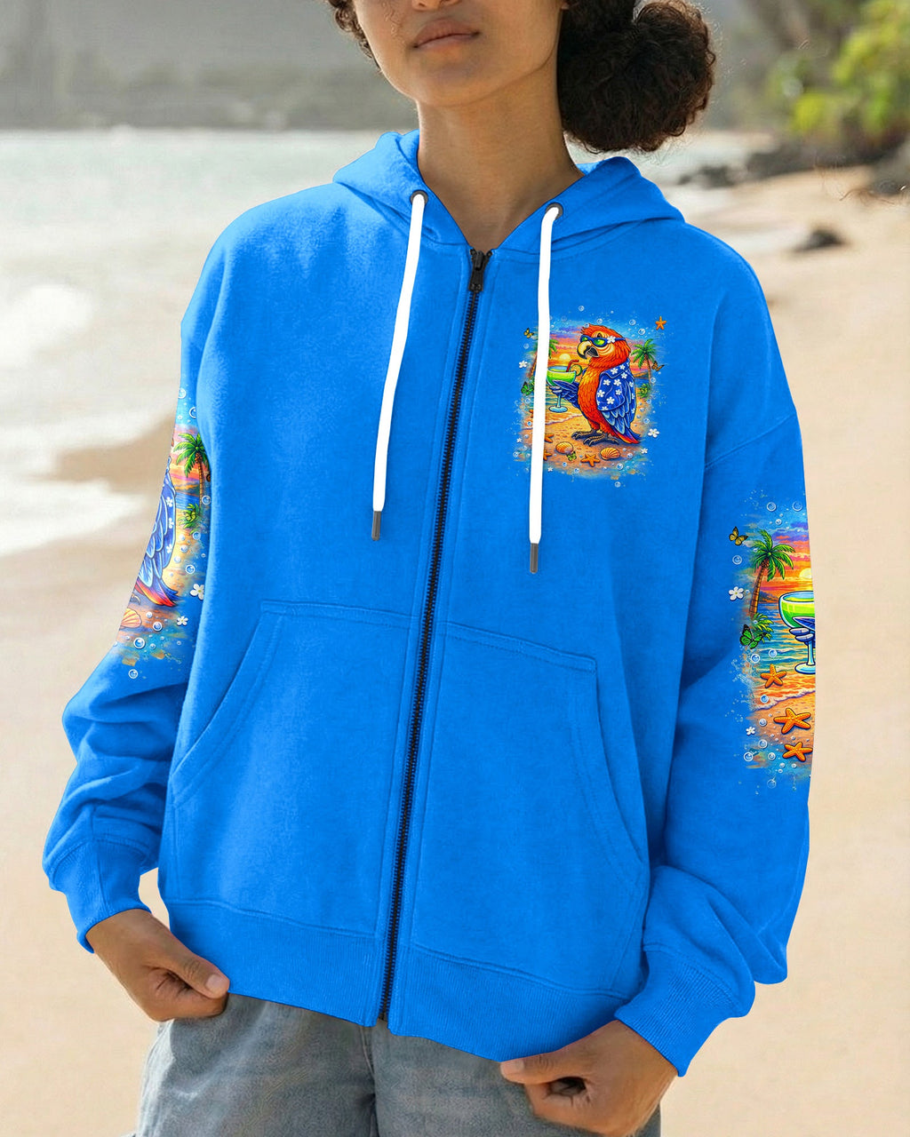 POLLY WANTS A COCKTAIL PARROT ALL OVER PRINT  - TLHN1504261
