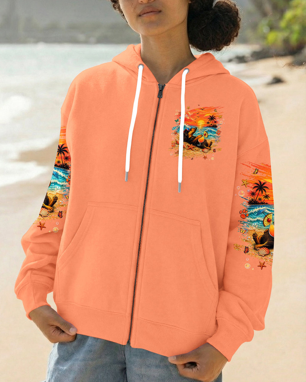 SMELL THE SEA FEEL THE BREEZE DACHSHUND DOG ALL OVER PRINT  - TLNT0506263