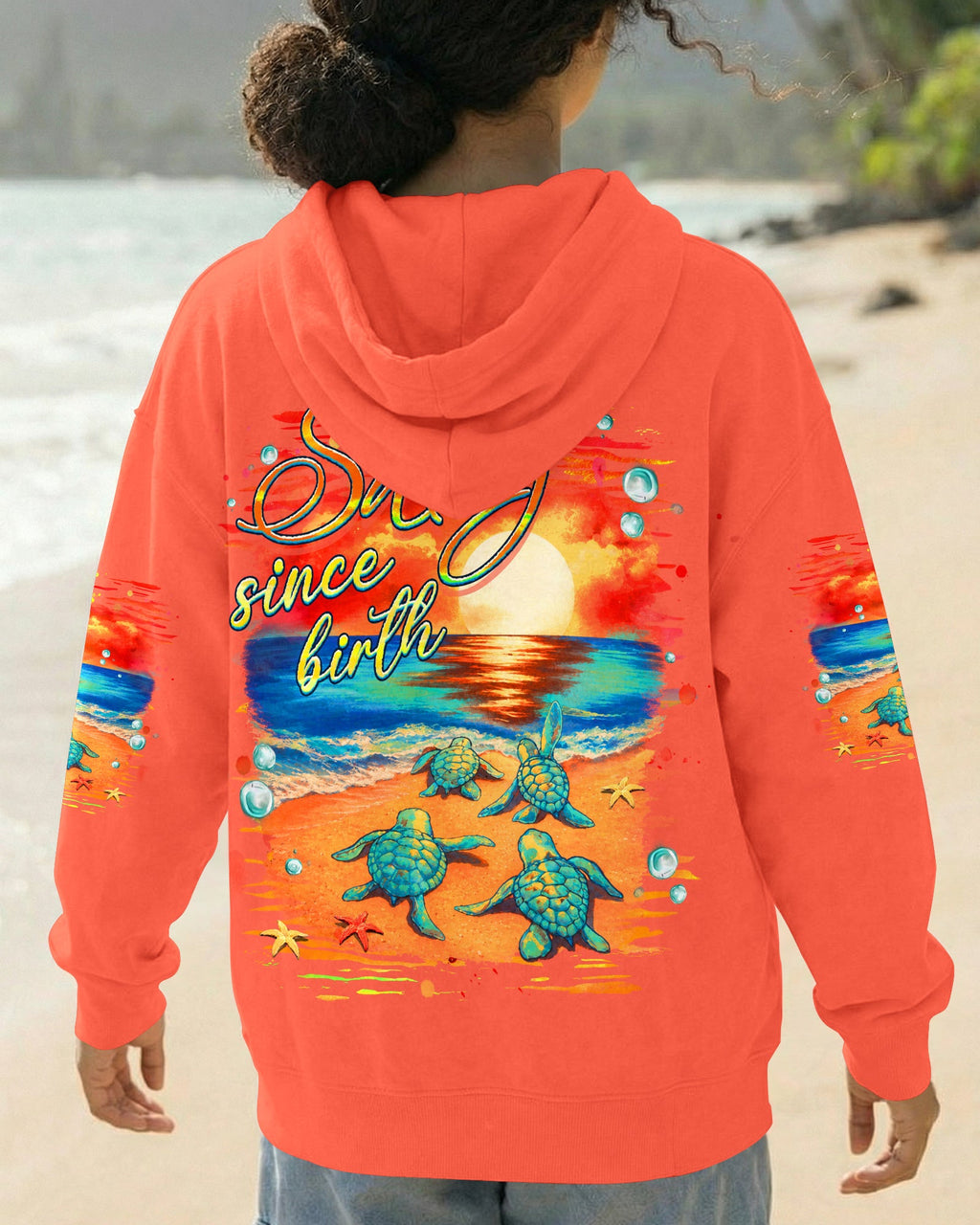 SALTY SINCE BIRTH TURTLE  ALL OVER PRINT - TLHG0506261