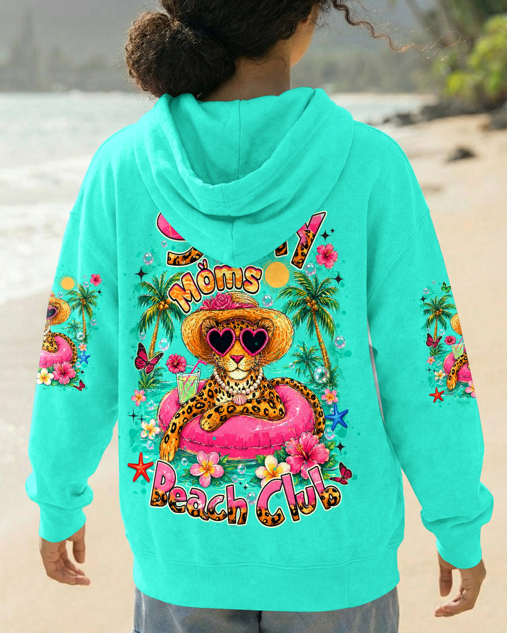 SALTY MOMS BEACH CLUB LEOPARD ALL OVER PRINT  - TLHN2705261