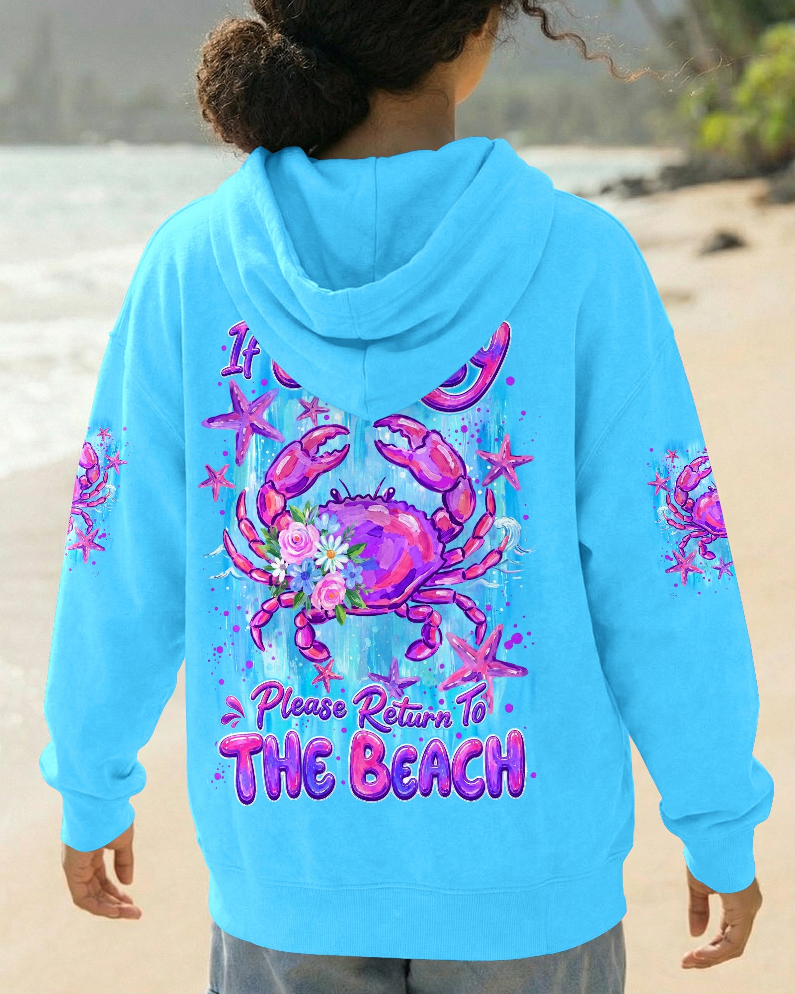 IF CRABBY PLEASE RETURN TO BEACH ALL OVER PRINT - TYLN1307262