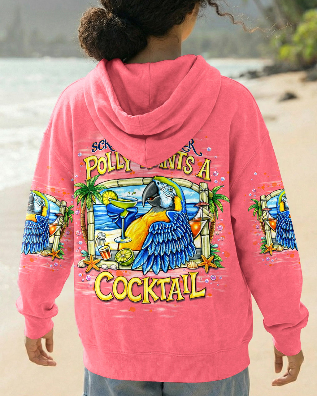 POLLY WANTS A COCKTAIL PARROT ALL OVER PRINT  - TLNT1404262