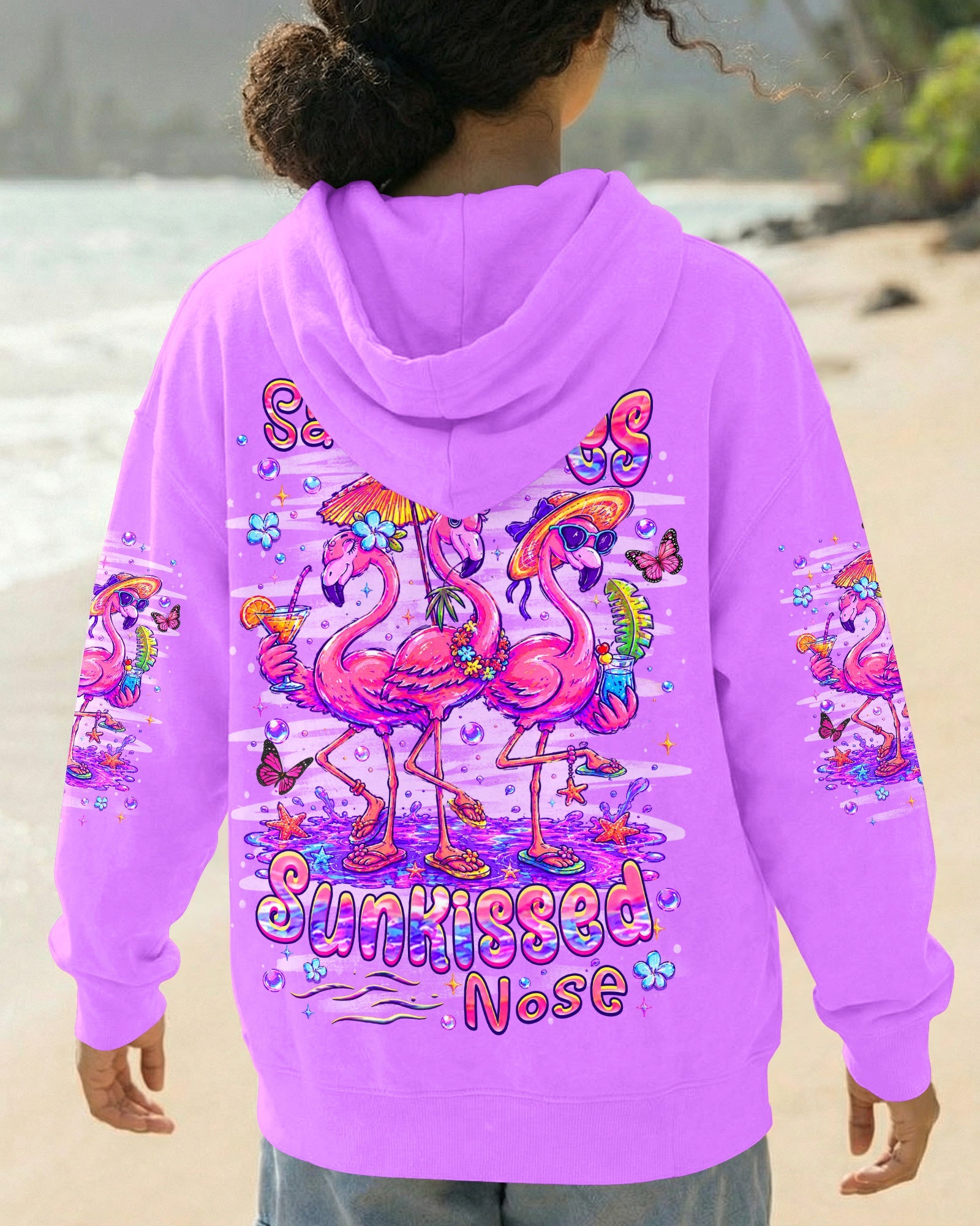 SANDY TOES SUNKISSED NOSE FLAMINGO ALL OVER PRINT -  TLHN2206265