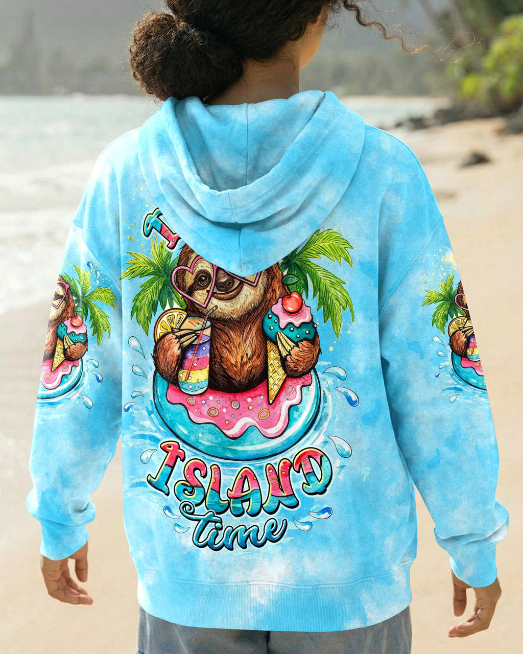 I'M ON ISLAND TIME  SLOTH ALL OVER PRINT - TLTW0804263