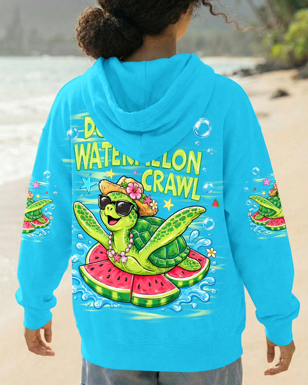 DO THE WATERMELON CRAWL TURTLE ALL OVER PRINT - TLHG1106263