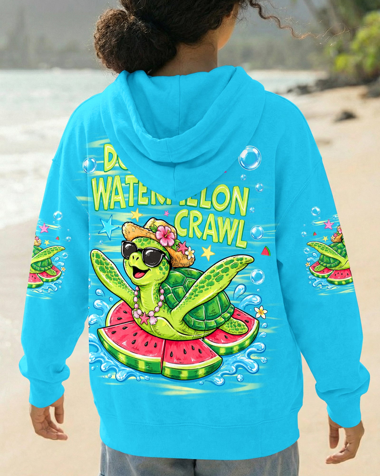 DO THE WATERMELON CRAWL TURTLE ALL OVER PRINT - TLHG1106263