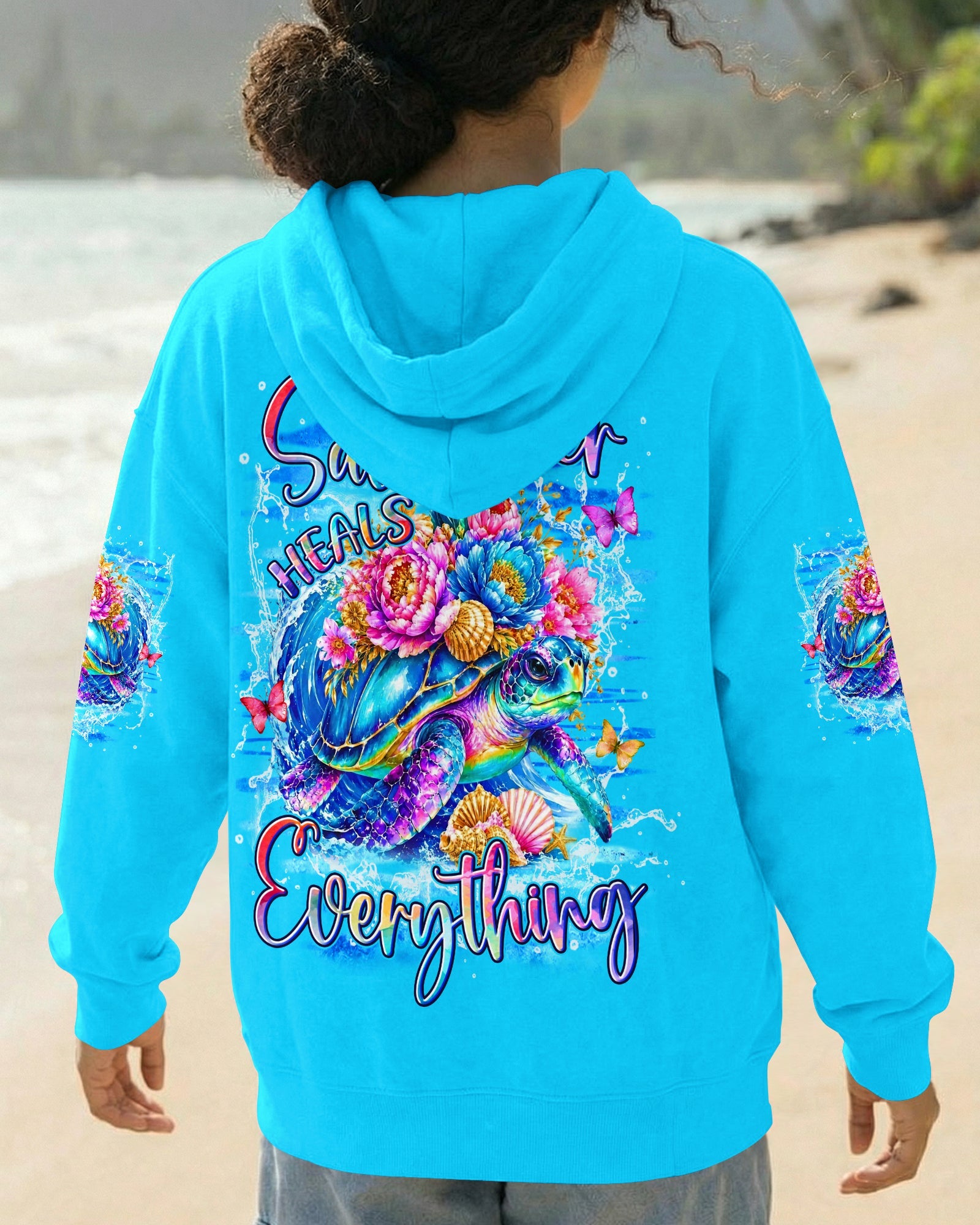 SALTWATER HEALS EVERYTHING TURTLE ALL OVER PRINT - TYLN0506263