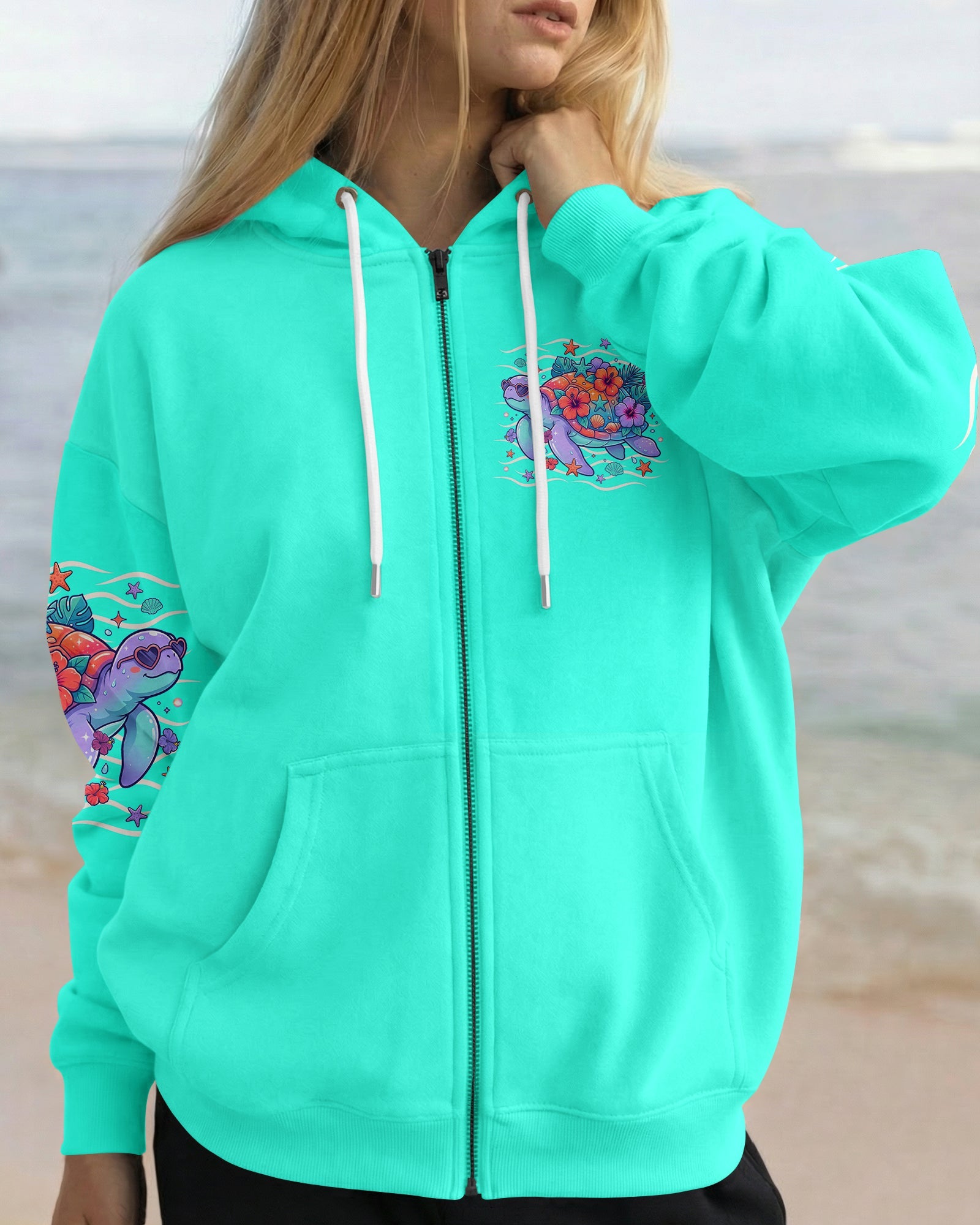 SALTWATER HEALS EVERYTHING TURTLE ALL OVER PRINT  - TLNO1507261