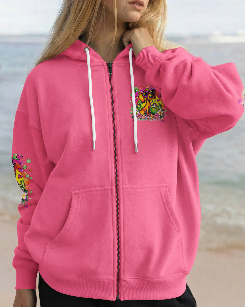 JUST A GIRL WHO LOVES DACHSHUND DOG ALL OVER PRINT - TLHG0405265
