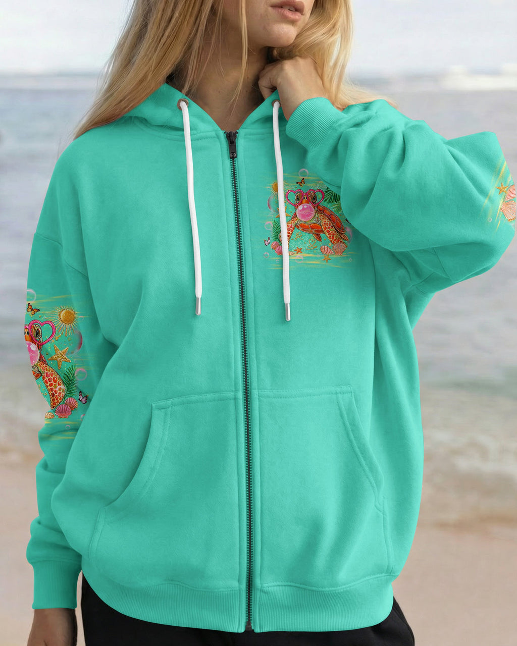 TURTLE KISSES STARFISH WISHES ALL OVER PRINT - TLHG0907263