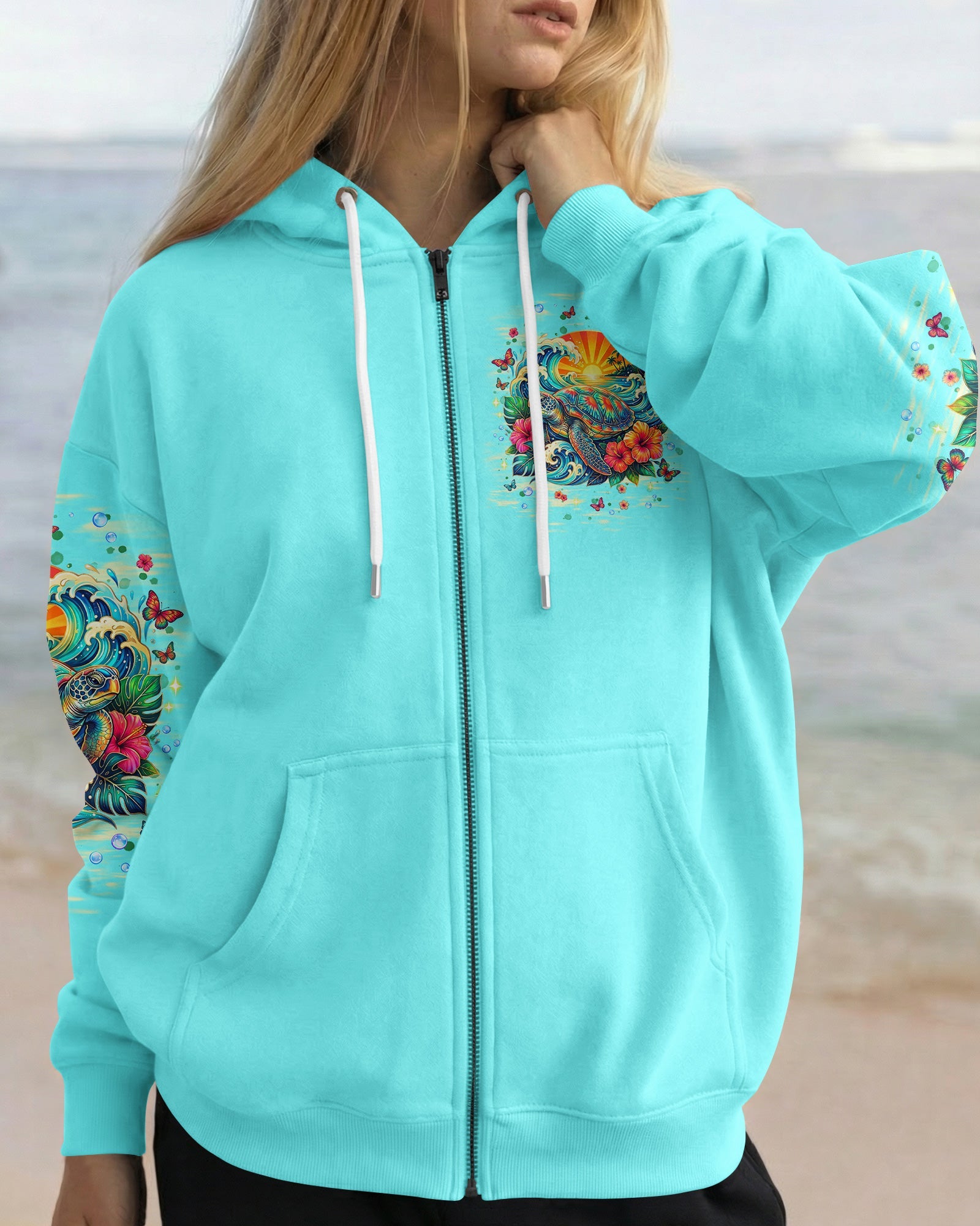 SALTWATER HEALS EVERYTHING TURTLE ALL OVER PRINT  - TLNT1704261