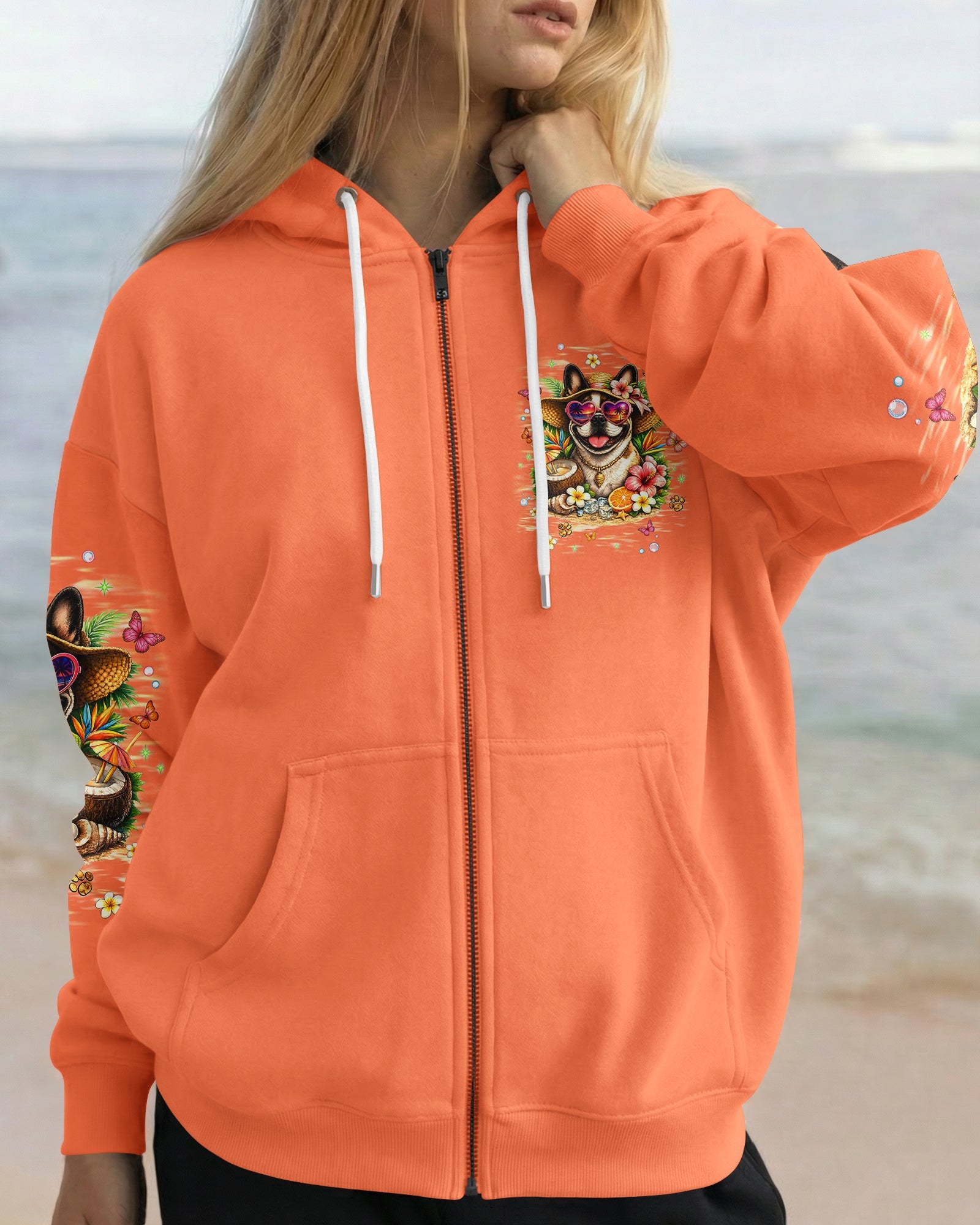 SMELL THE SEA FEEL THE BREEZE FRENCH BULLDOG ALL OVER PRINT - TLNT1106262