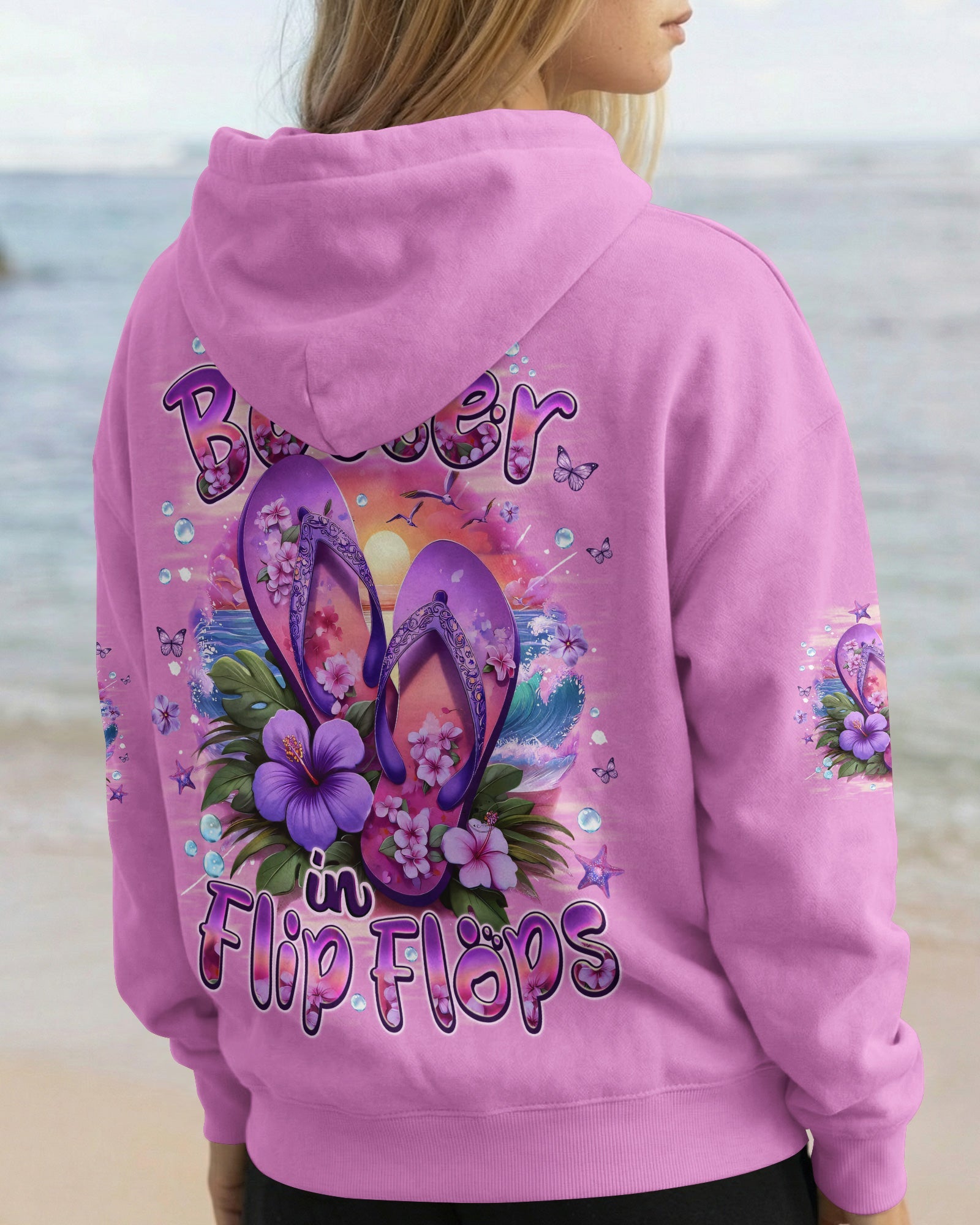 LIFE IS BETTER IN FLIP FLOPS ALL OVER PRINT - TYQY0704262