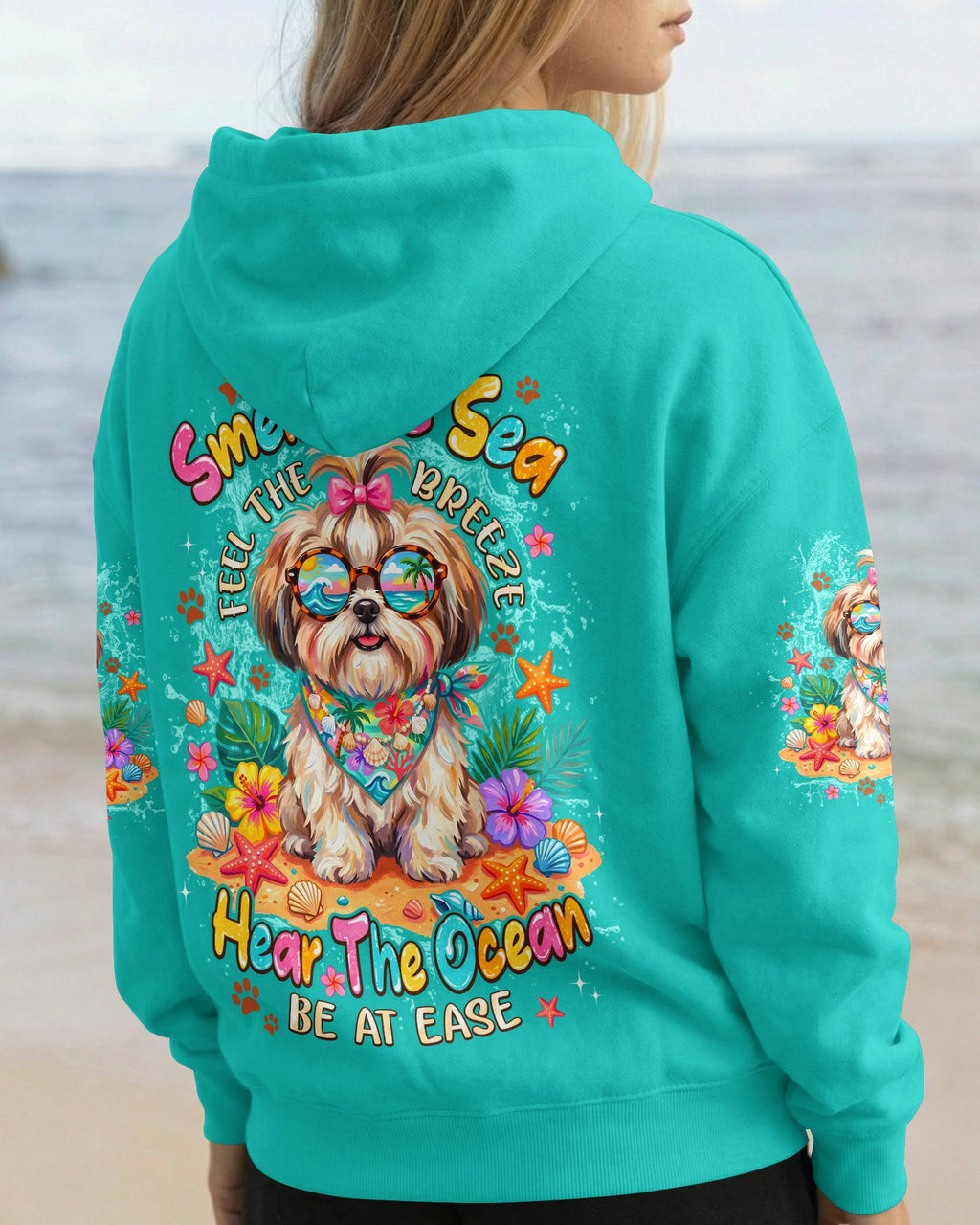 SMELL THE SEA SHIH TZU DOG ALL OVER PRINT - TYPQ2005263