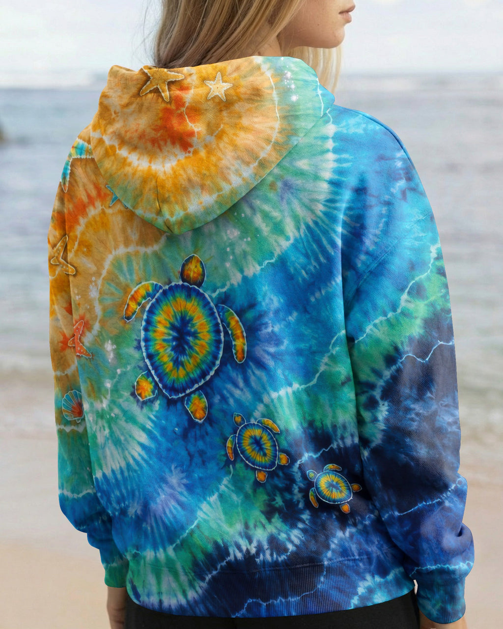 THREE TURTLES BEACH SAND BURST ALL OVER PRINT  - TLTW2206261