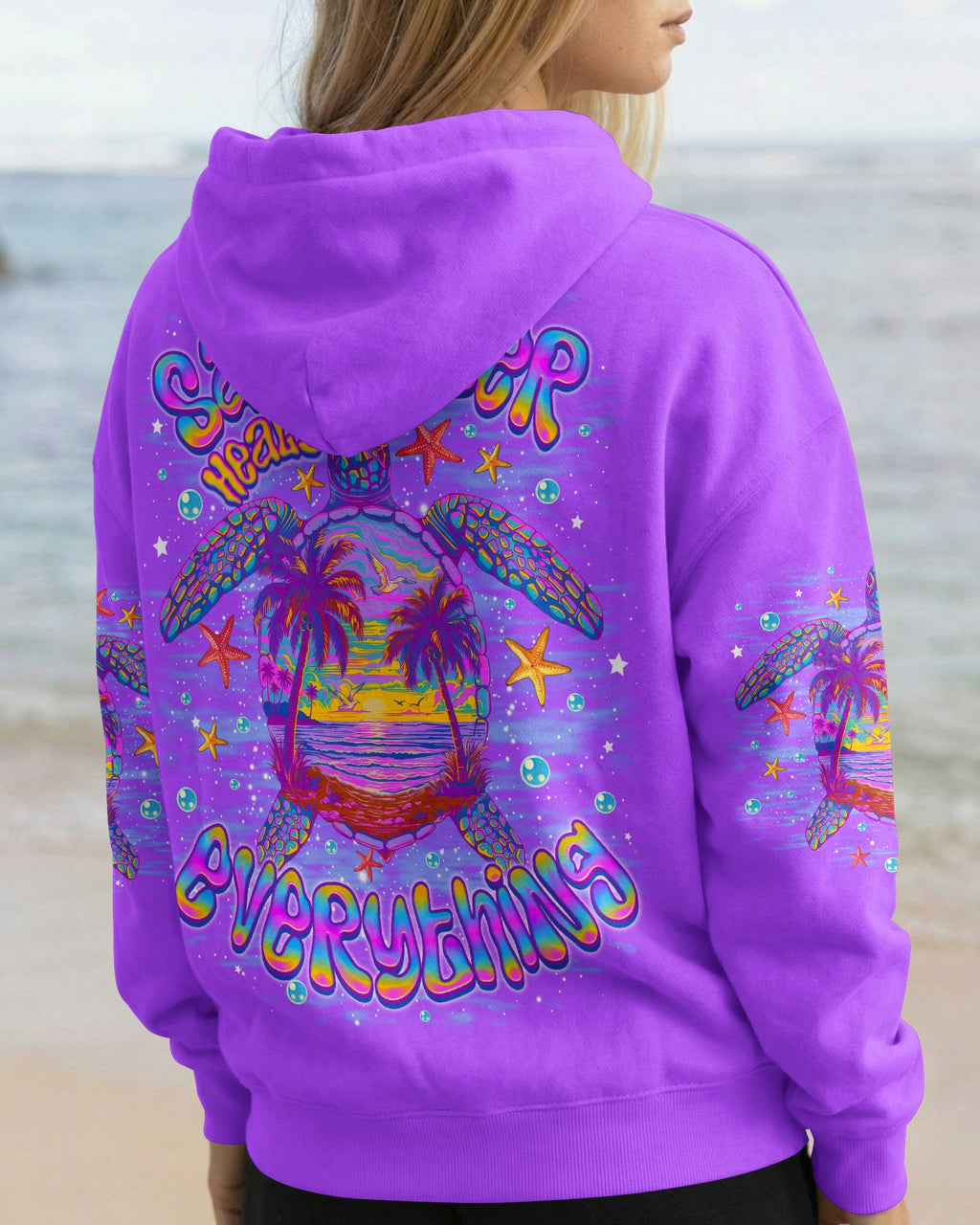 SALTWATER HEALS EVERYTHING TURTLE ALL OVER PRINT   - TLNO0506261
